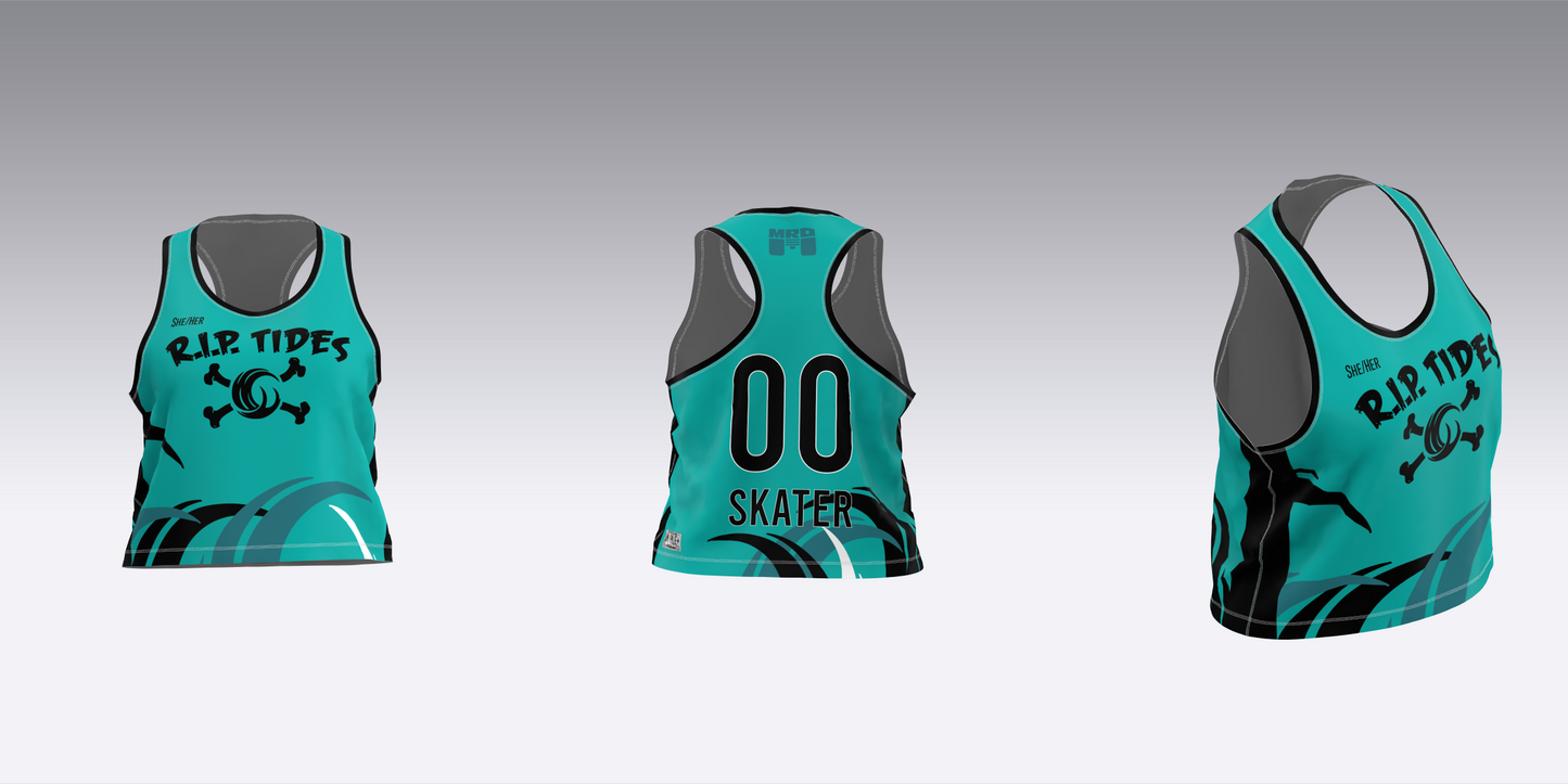 MAINE ROLLER DERBY R.I.P. TIDES HOME TEAM JERSEYS