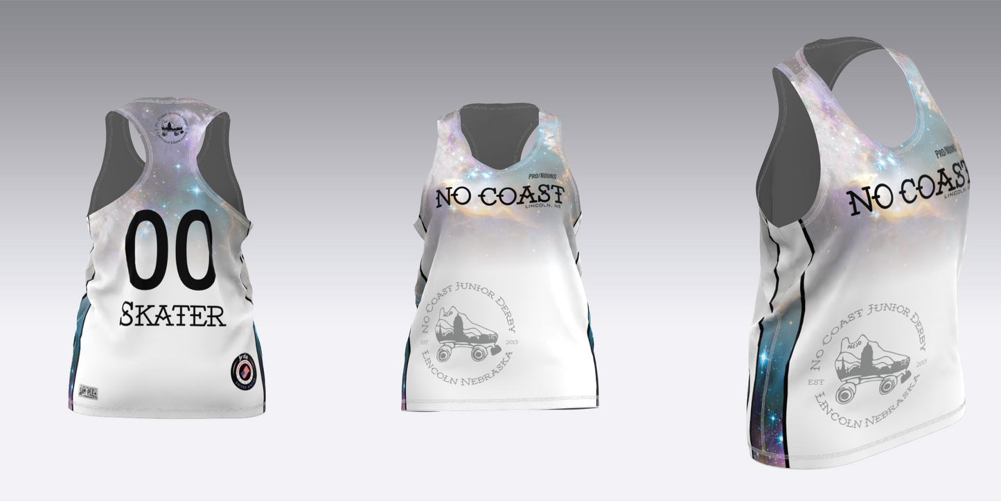 NO COAST BLACK & WHITE TRAVEL JERSEYS