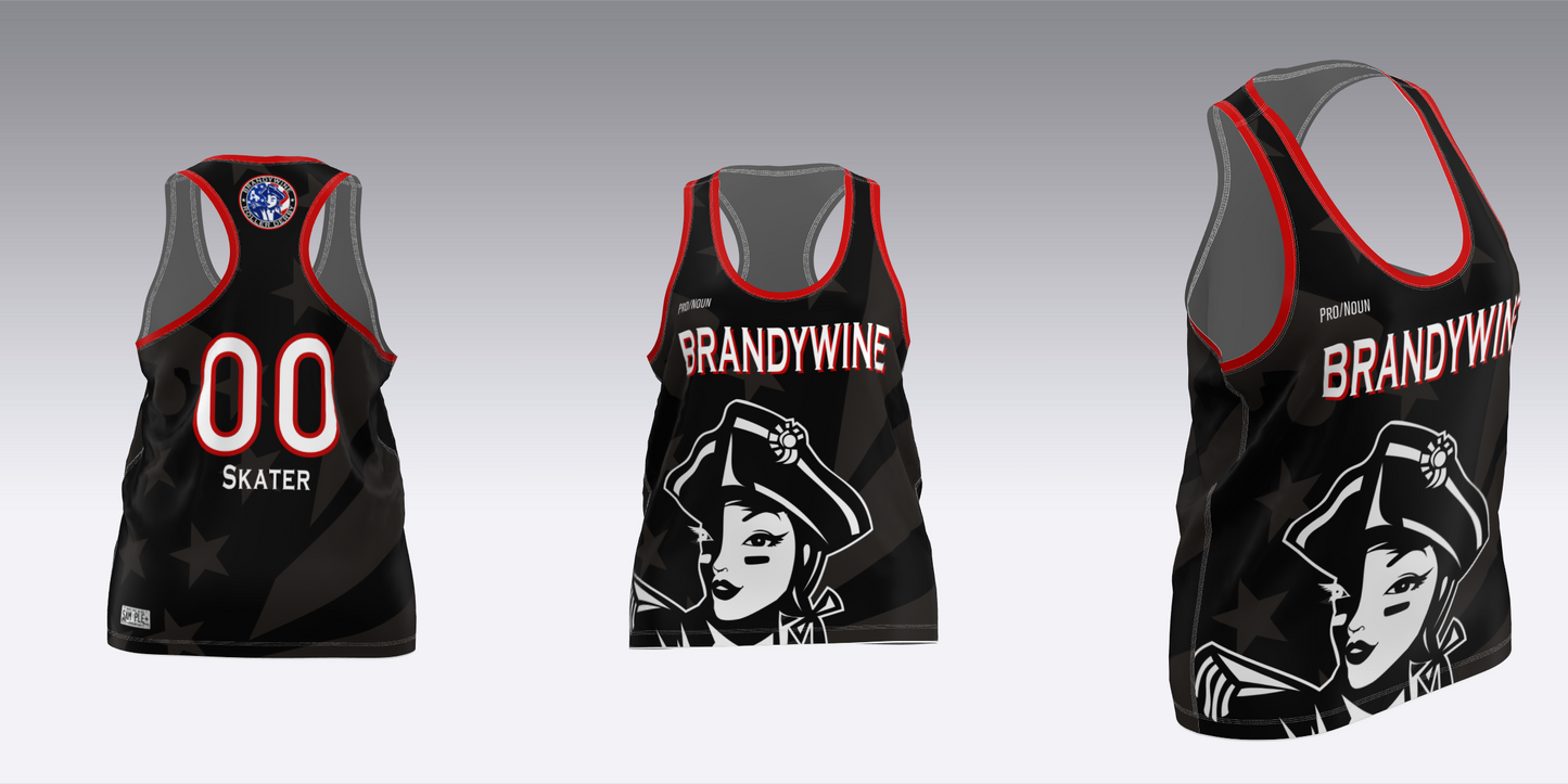 BRANDYWINE ROLLER DERBY TRAVEL JERSEYS