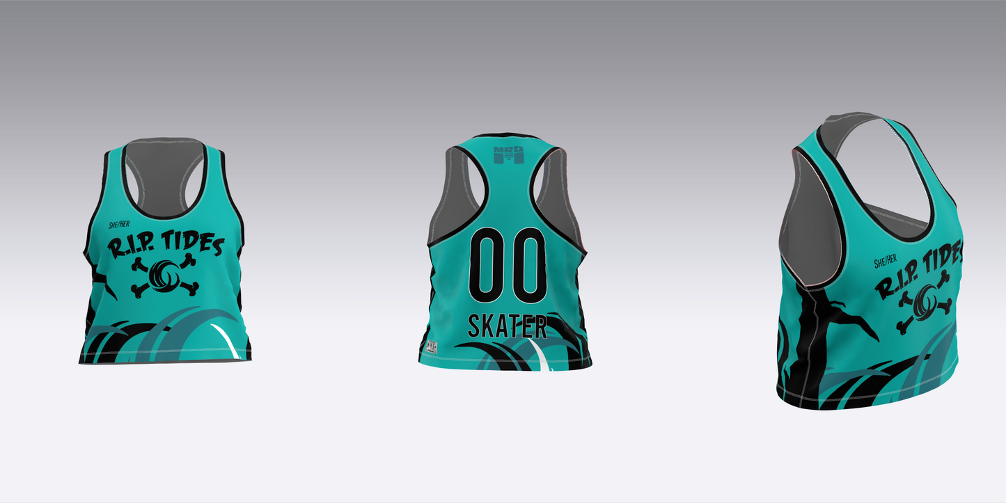 MAINE ROLLER DERBY R.I.P. TIDES HOME TEAM JERSEYS