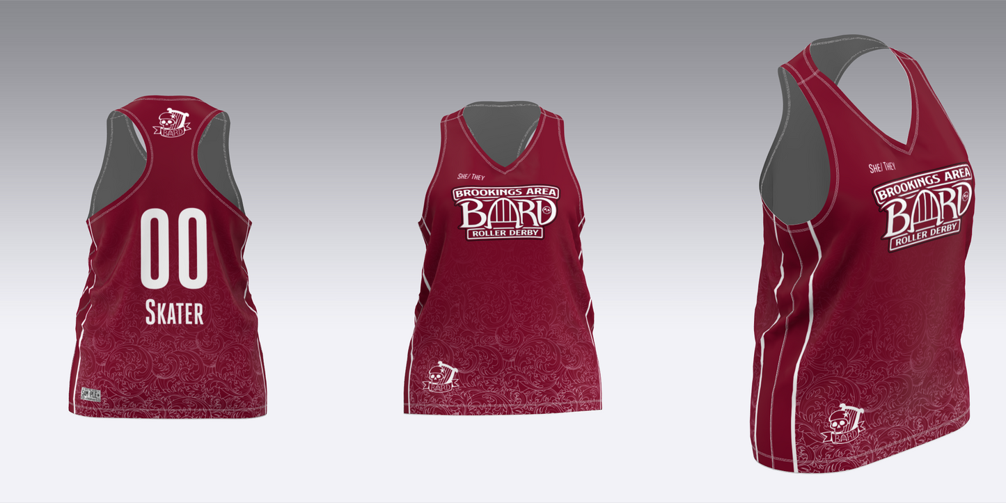 BROOKINGS AREA ROLLER DERBY TRAVEL JERSEYS