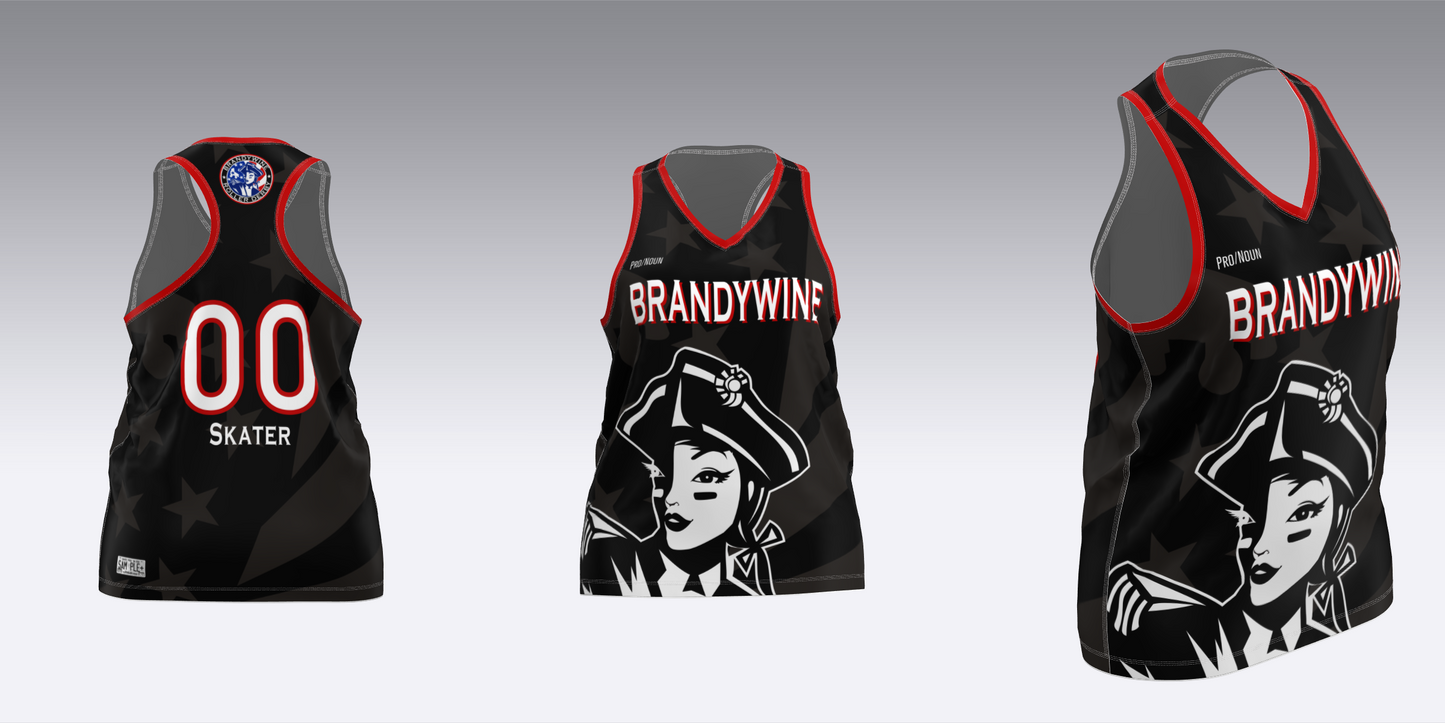 BRANDYWINE ROLLER DERBY TRAVEL JERSEYS