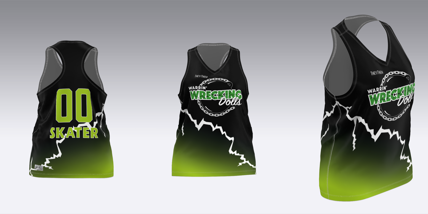 WARRIN' WRECKING DOLLS TRAVEL JERSEYS