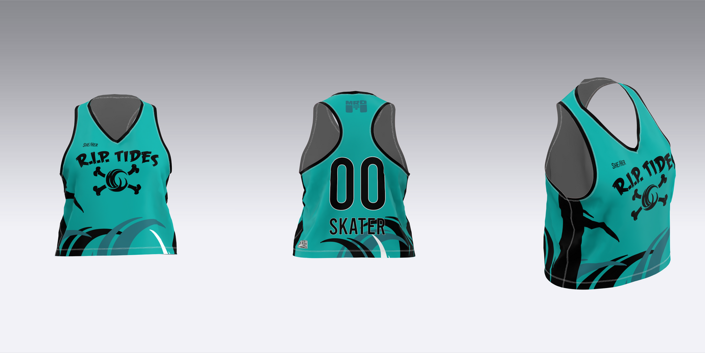 MAINE ROLLER DERBY R.I.P. TIDES HOME TEAM JERSEYS