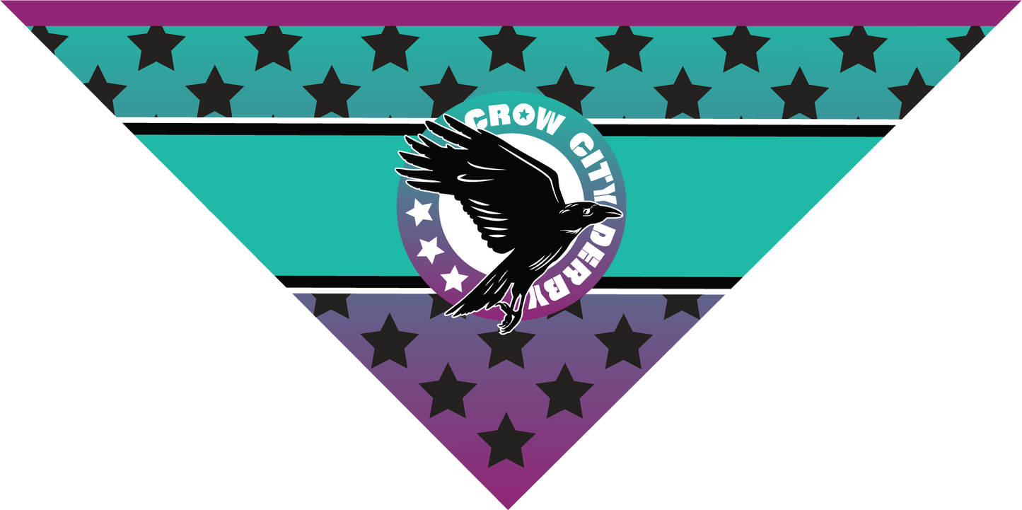 CROW CITY ROLLER DERBY PET BANDANA