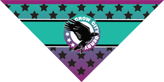 CROW CITY ROLLER DERBY PET BANDANA