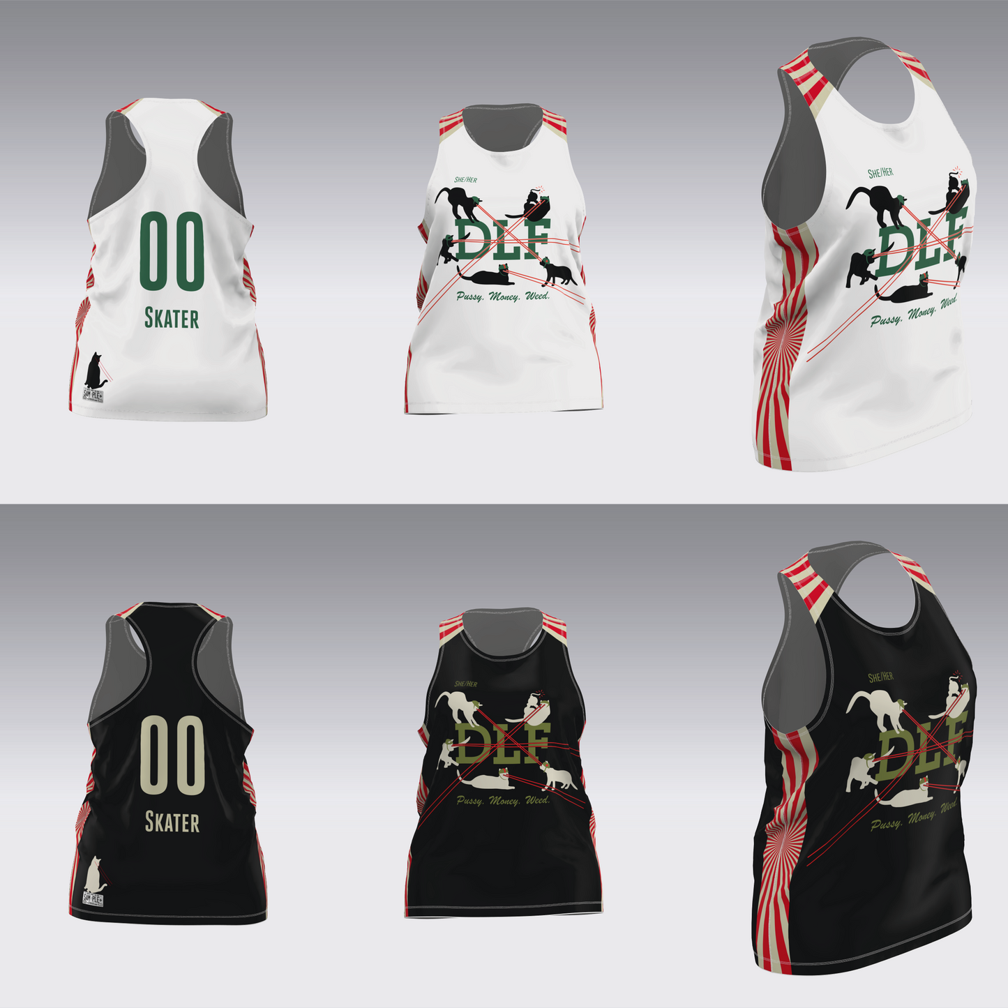 DERBY LIBERATION FRONT WHITE AND BLACK JERSEYS