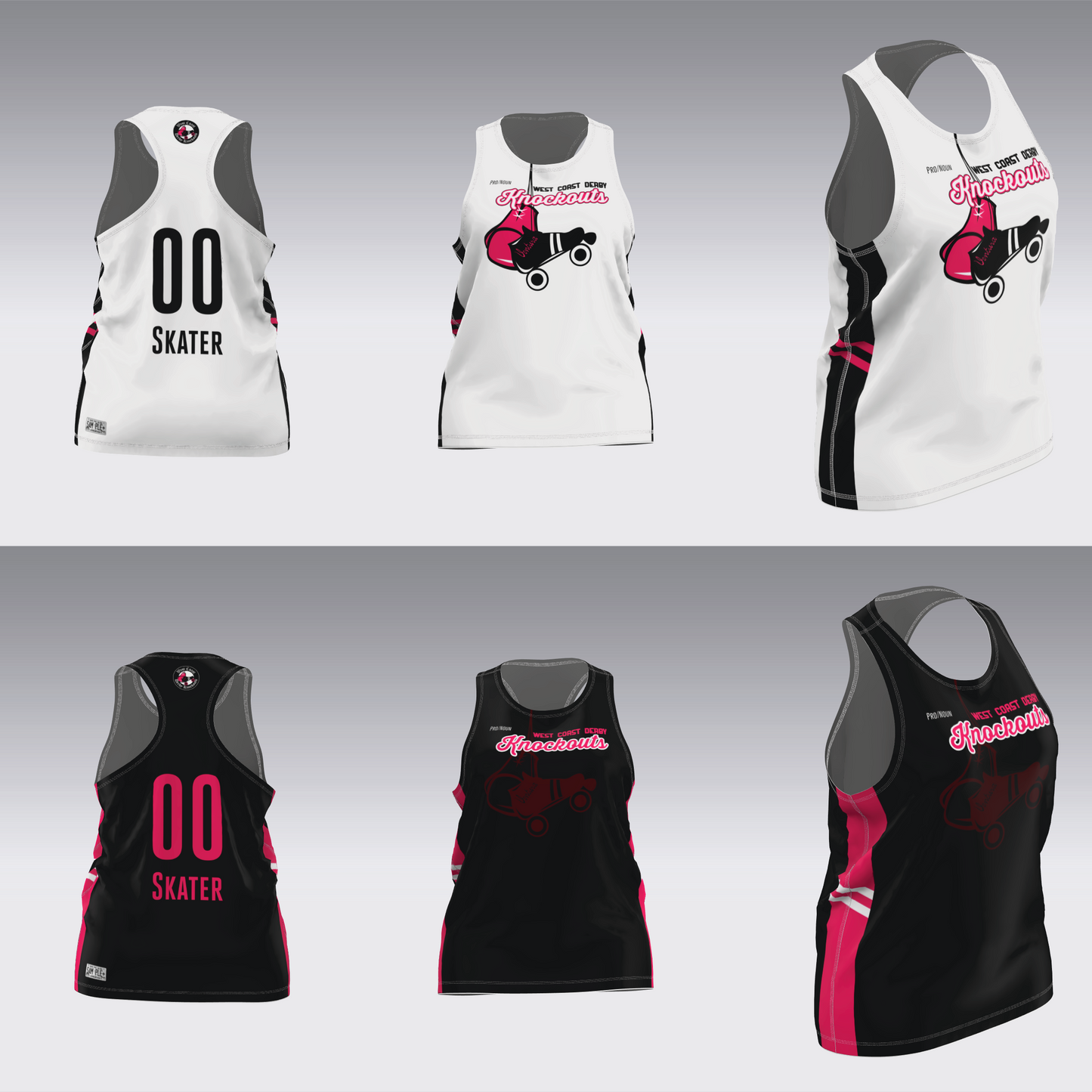 WEST COAST KNOCKOUTS BLACK AND WHITE