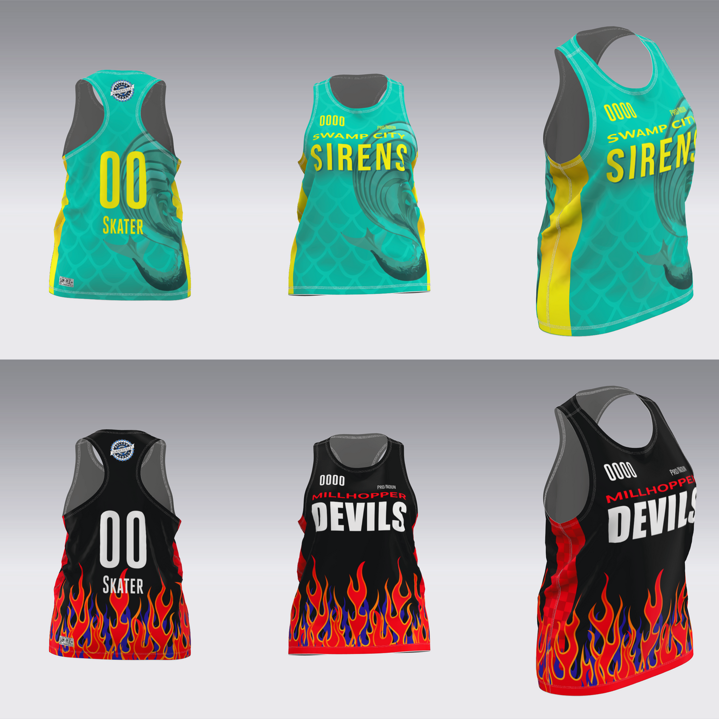 GAINESVILLE SIRENS-DEVILS JERSEYS