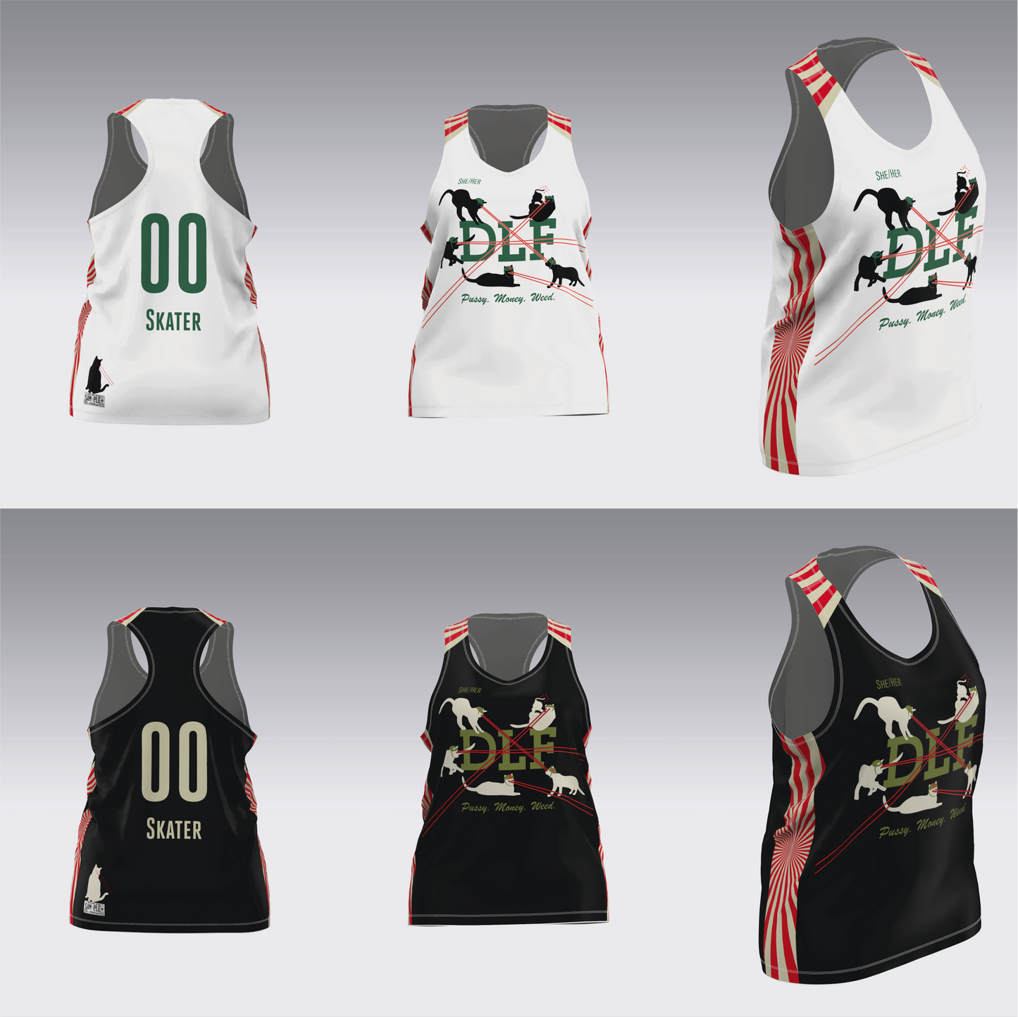 DERBY LIBERATION FRONT WHITE AND BLACK JERSEYS