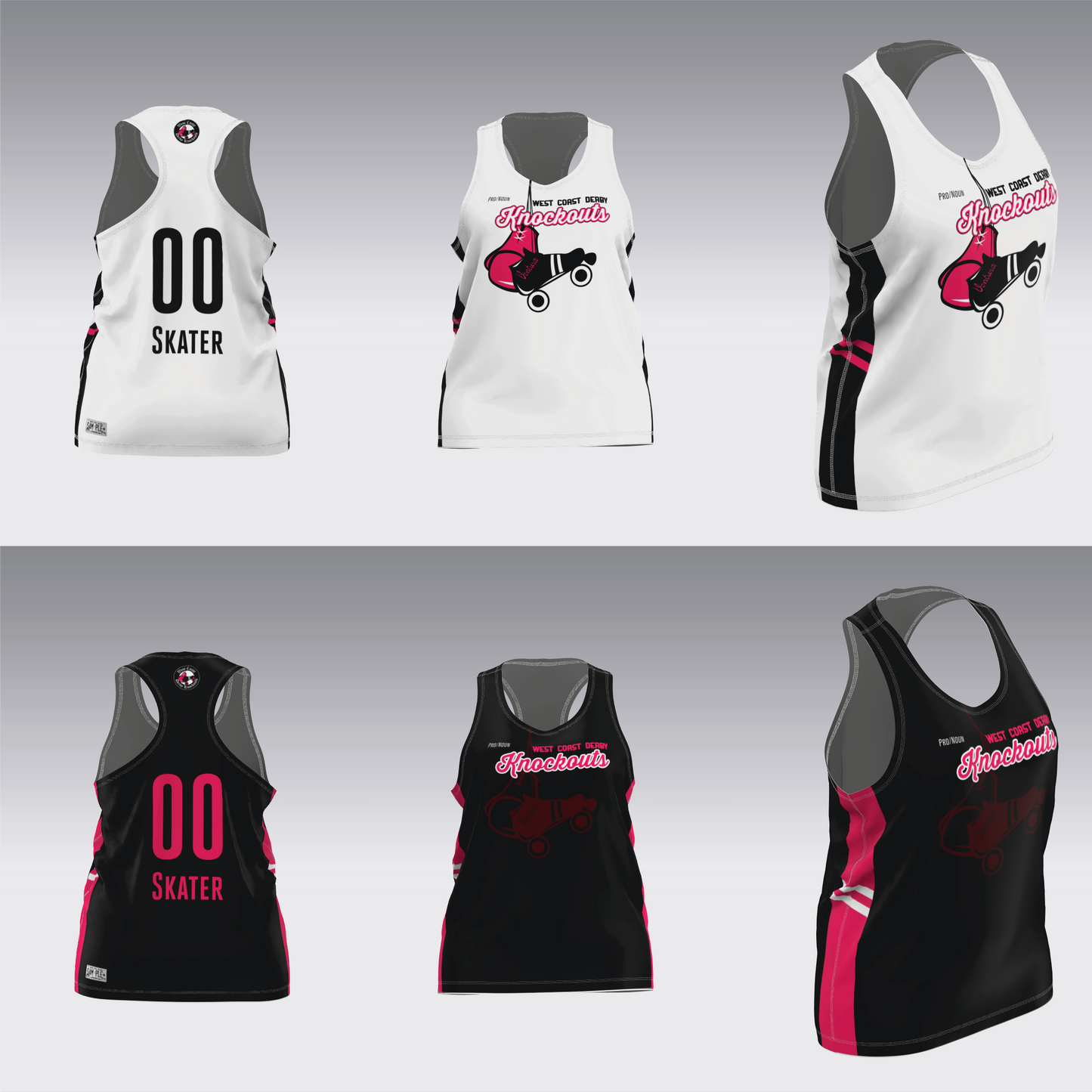 WEST COAST KNOCKOUTS BLACK AND WHITE