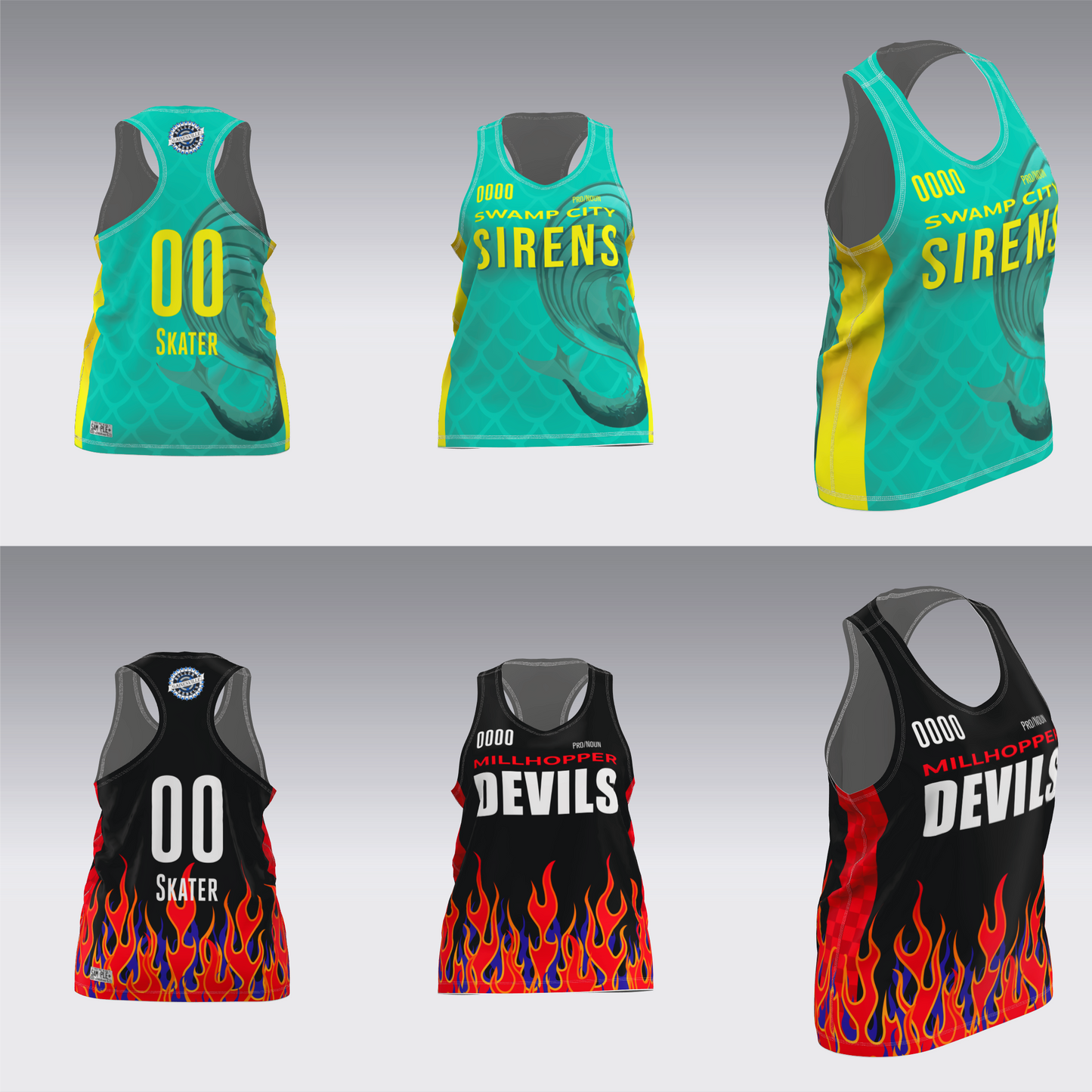 GAINESVILLE SIRENS-DEVILS JERSEYS