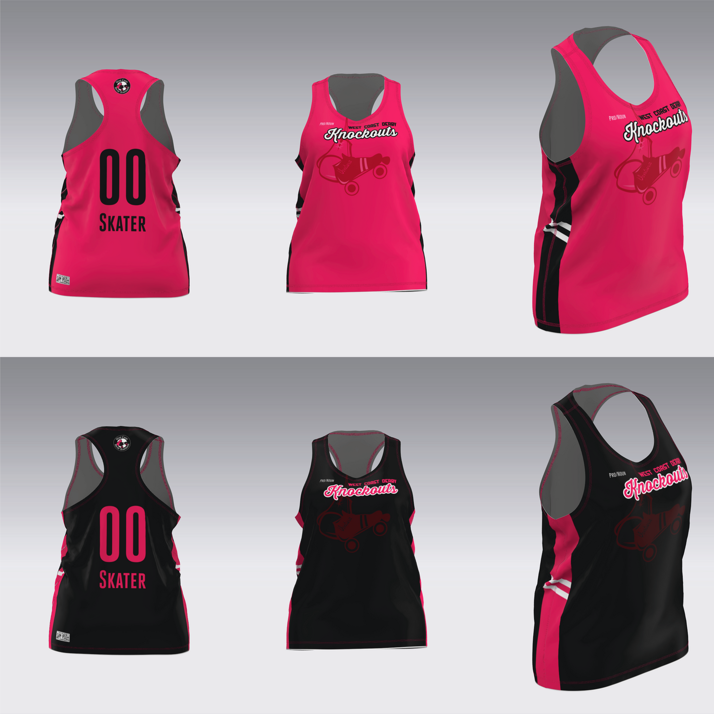 WEST COAST KNOCKOUTS PINK AND BLACK