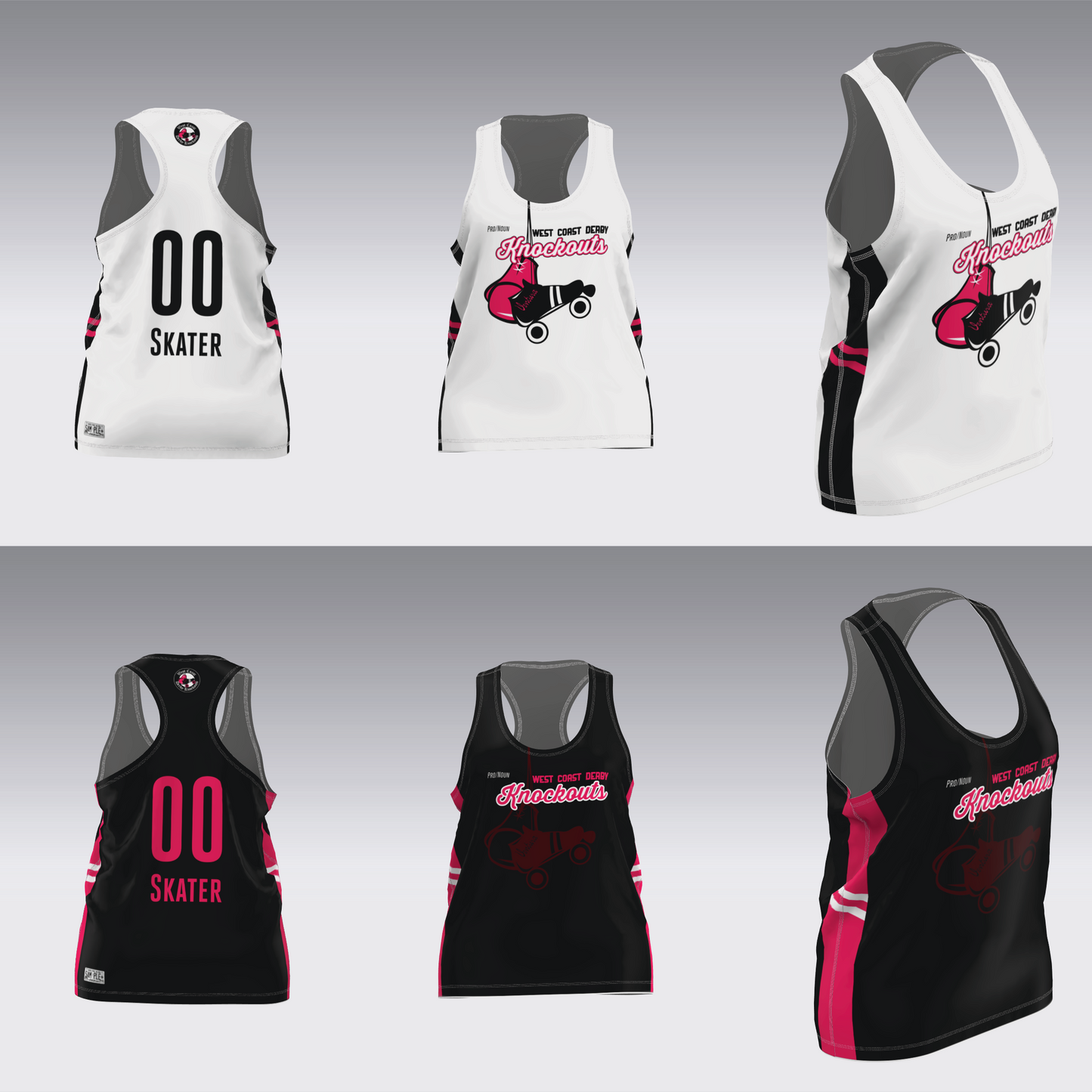 WEST COAST KNOCKOUTS BLACK AND WHITE