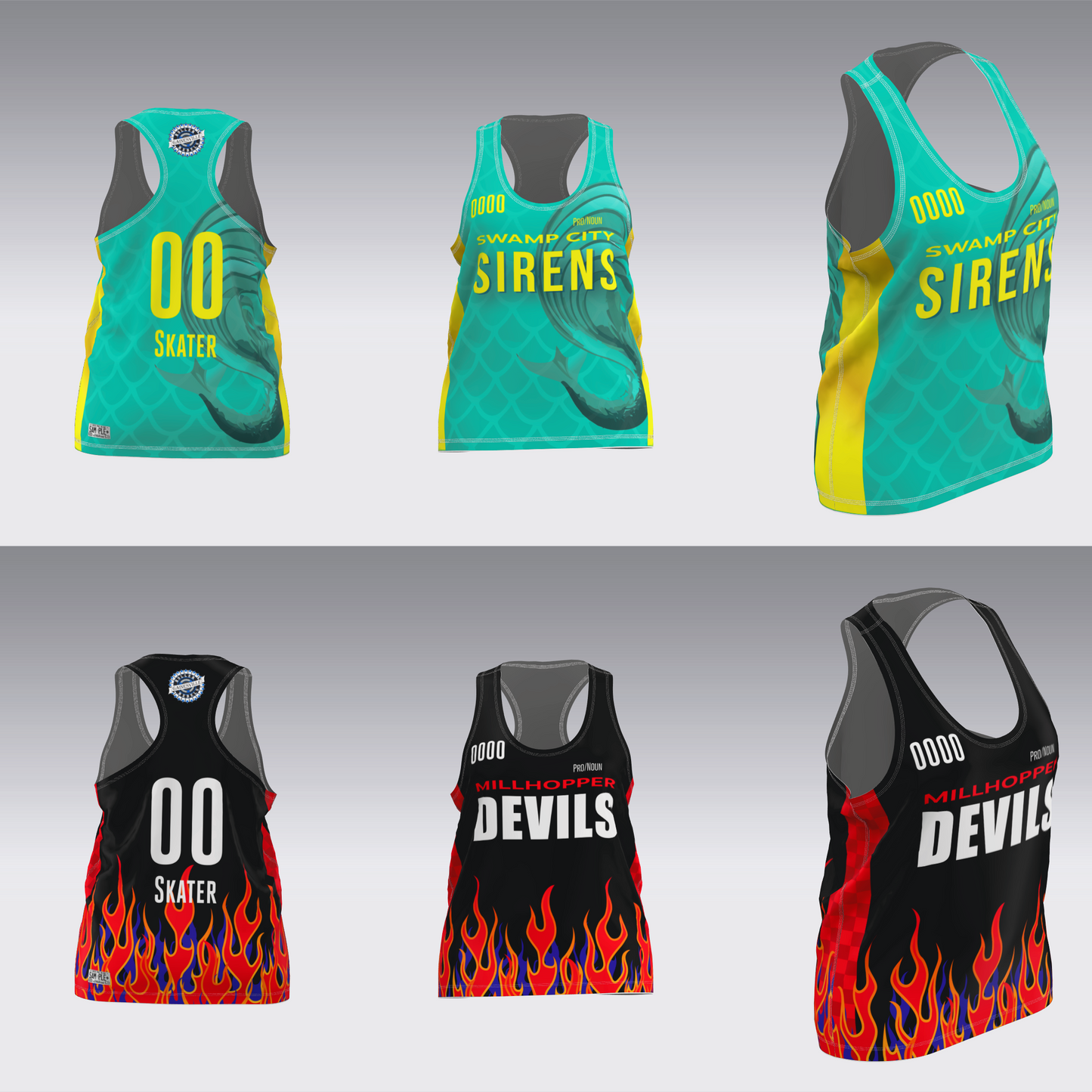 GAINESVILLE SIRENS-DEVILS JERSEYS