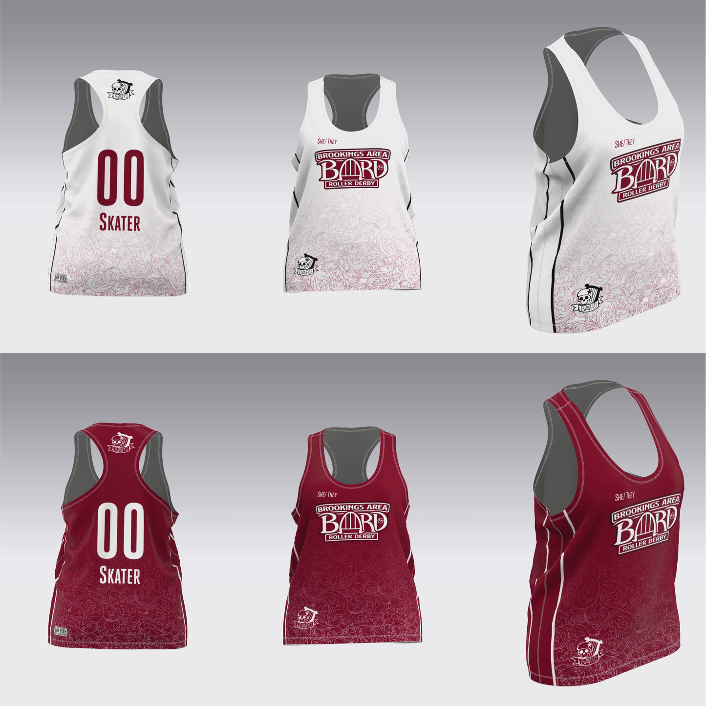 BROOKINGS AREA ROLLER DERBY TRAVEL JERSEYS