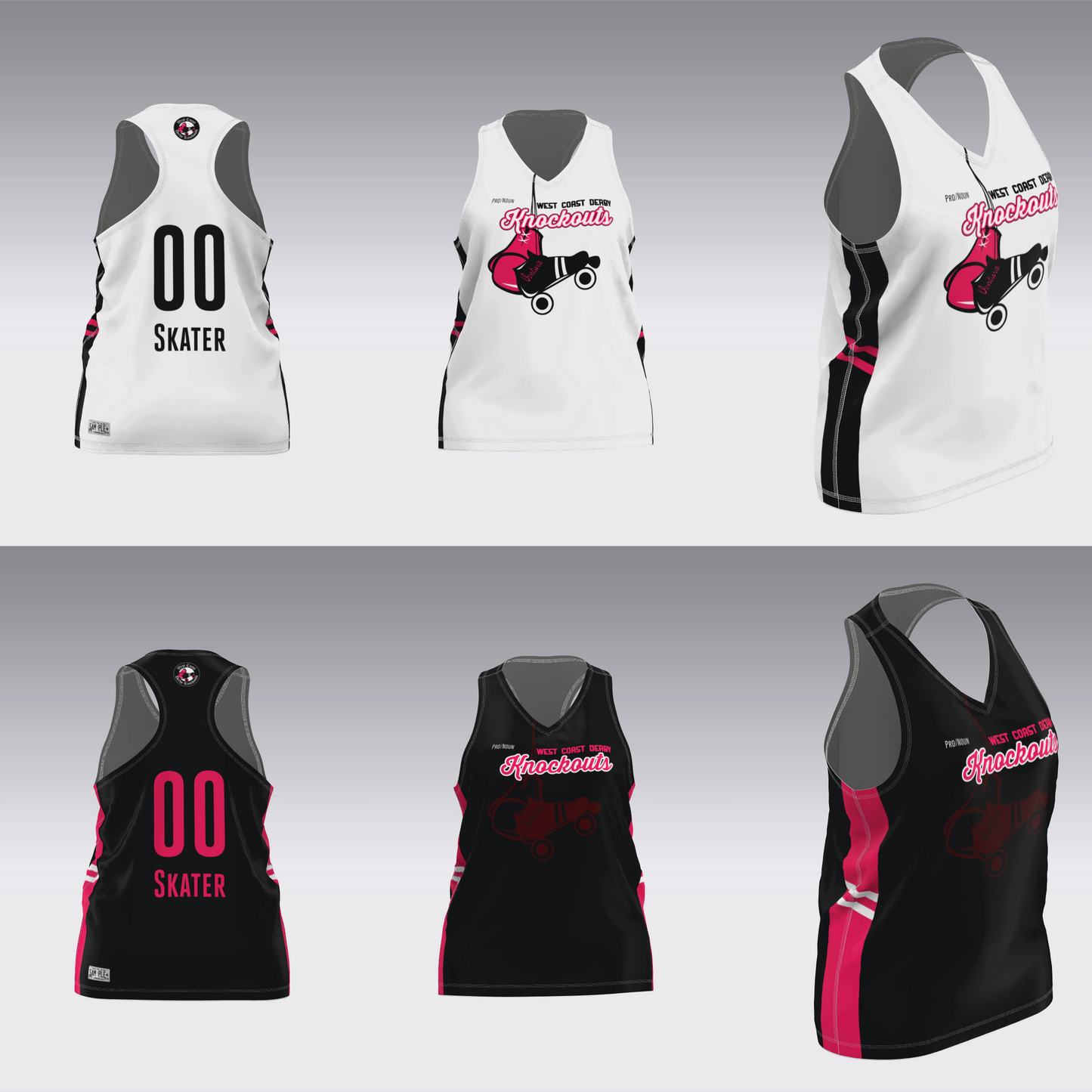 WEST COAST KNOCKOUTS BLACK AND WHITE