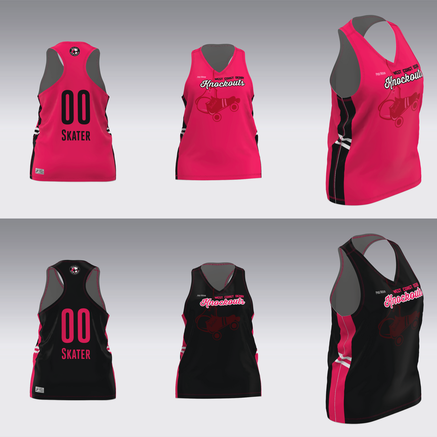 WEST COAST KNOCKOUTS PINK AND BLACK