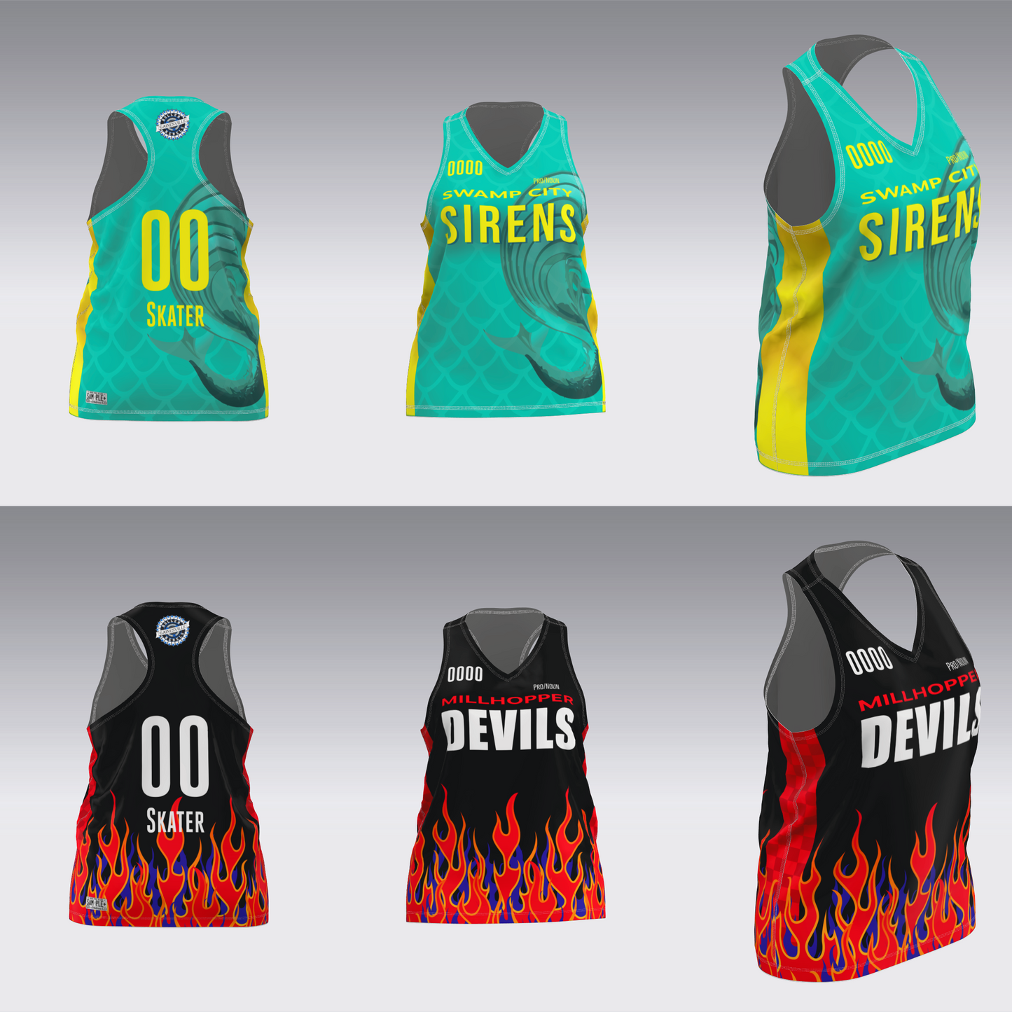 GAINESVILLE SIRENS-DEVILS JERSEYS