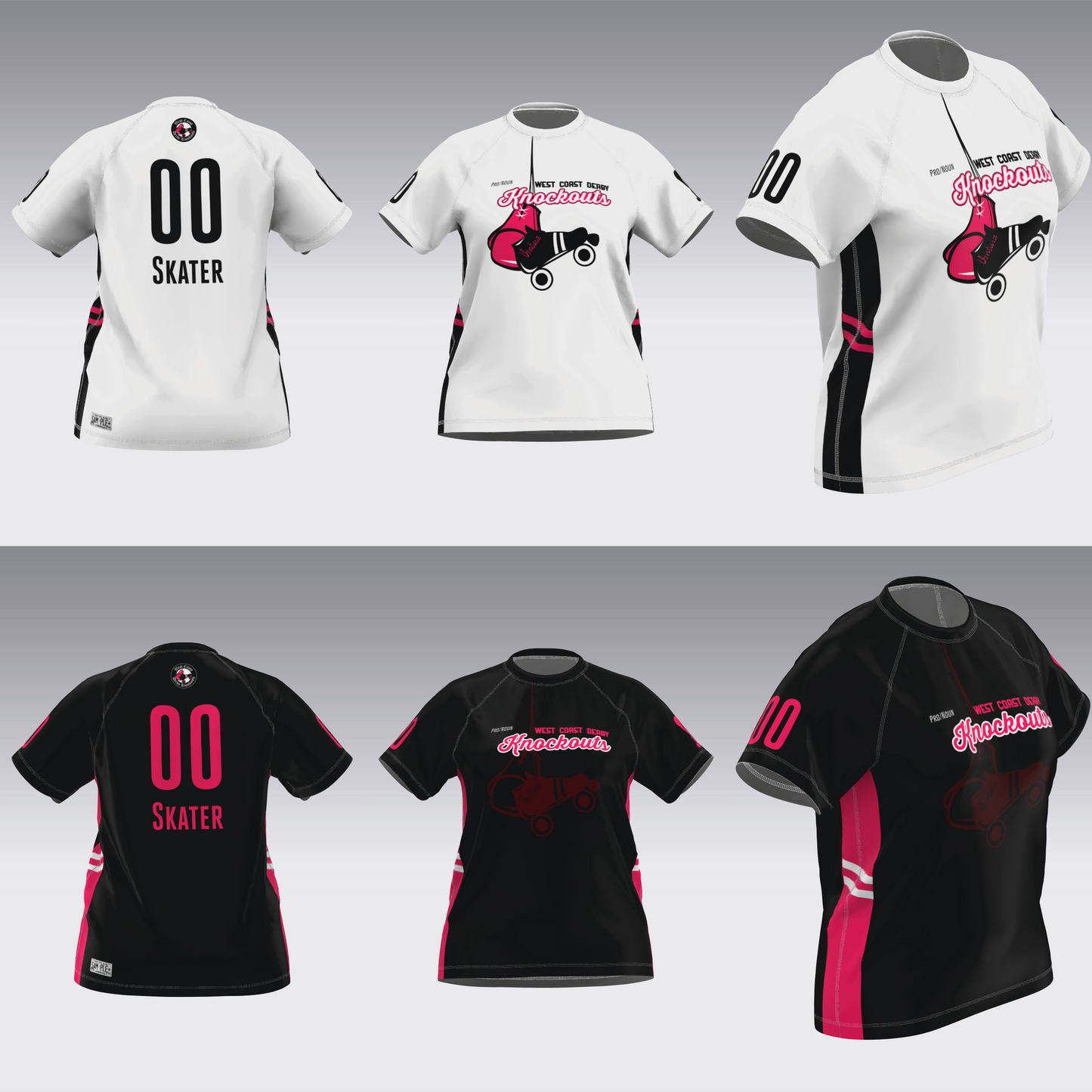 WEST COAST KNOCKOUTS BLACK AND WHITE