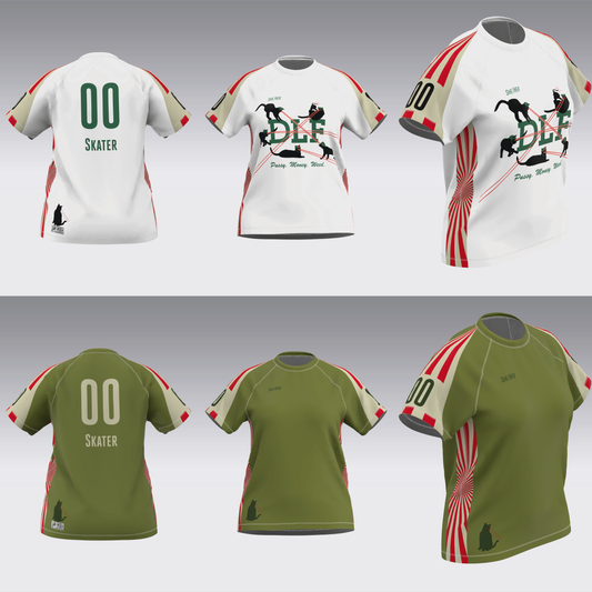 DERBY LIBERATION FRONT WHITE AND GREEN JERSEYS