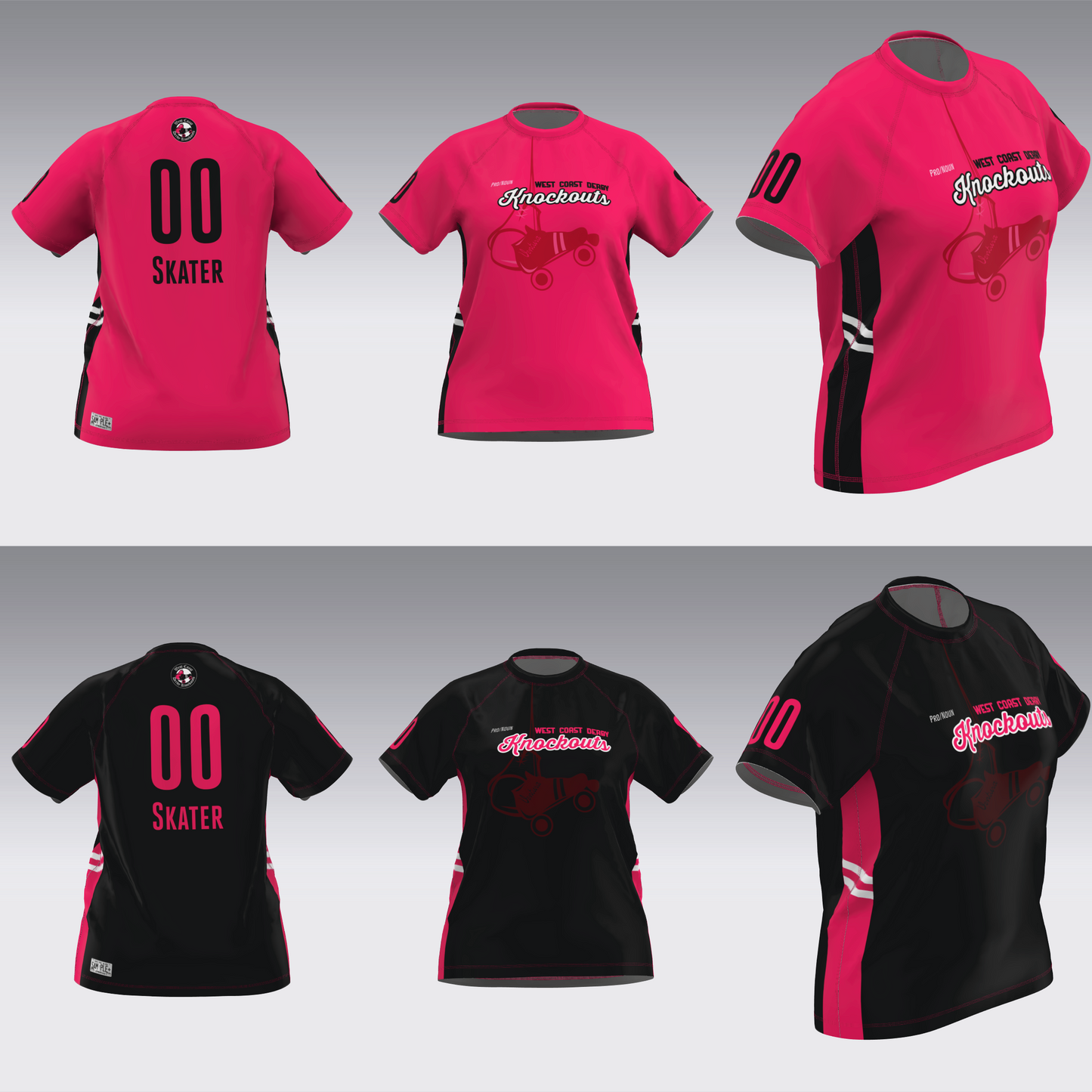 WEST COAST KNOCKOUTS PINK AND BLACK