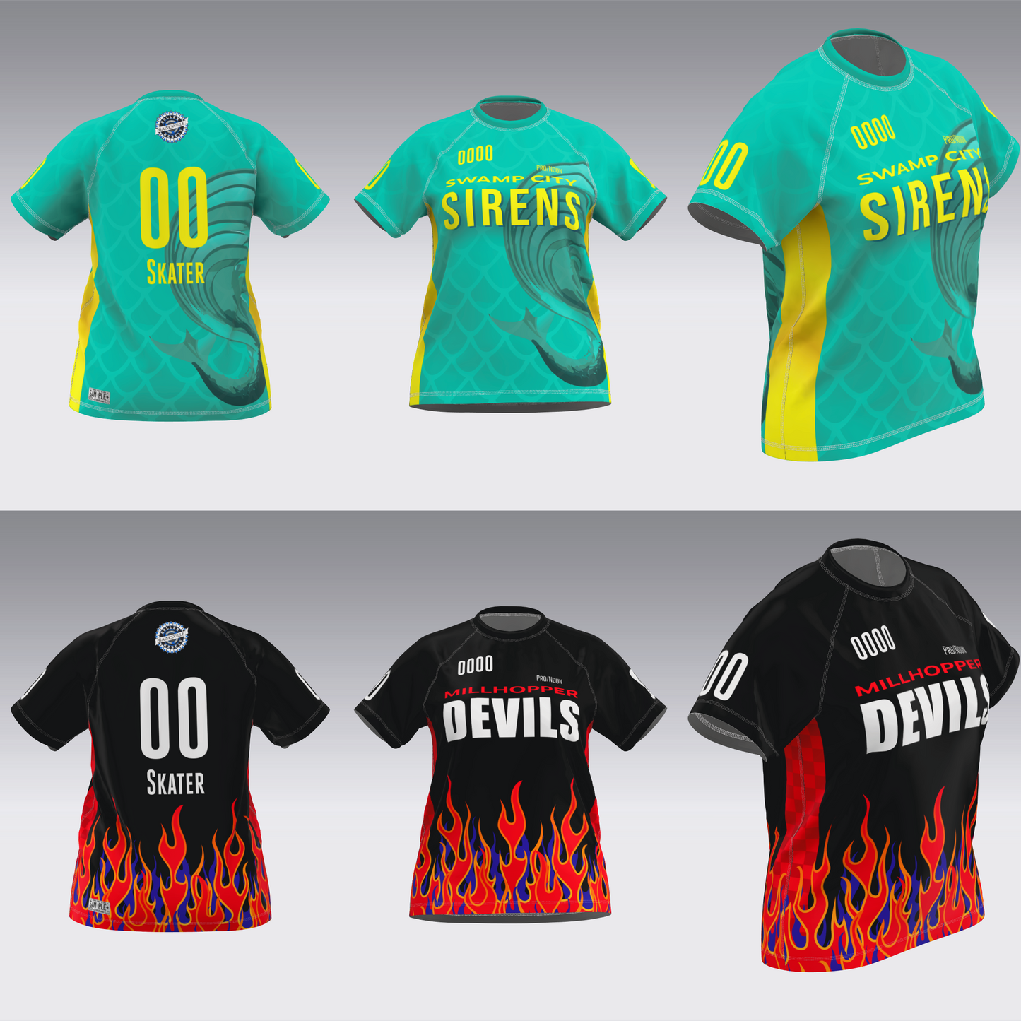 GAINESVILLE SIRENS-DEVILS JERSEYS