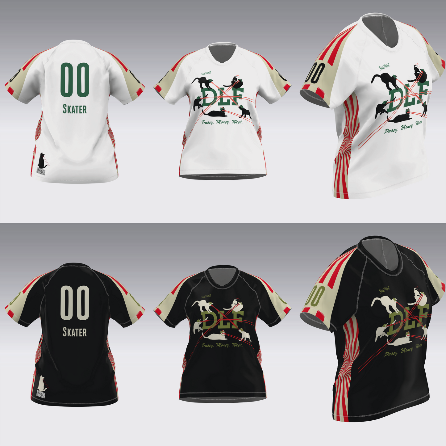 DERBY LIBERATION FRONT WHITE AND BLACK JERSEYS