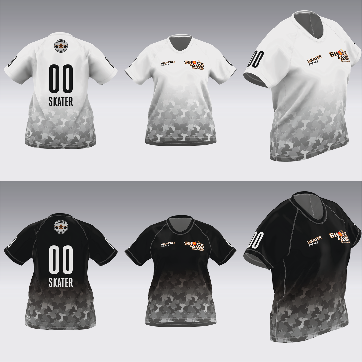 SHOCK AND AWE TRAVEL JERSEYS