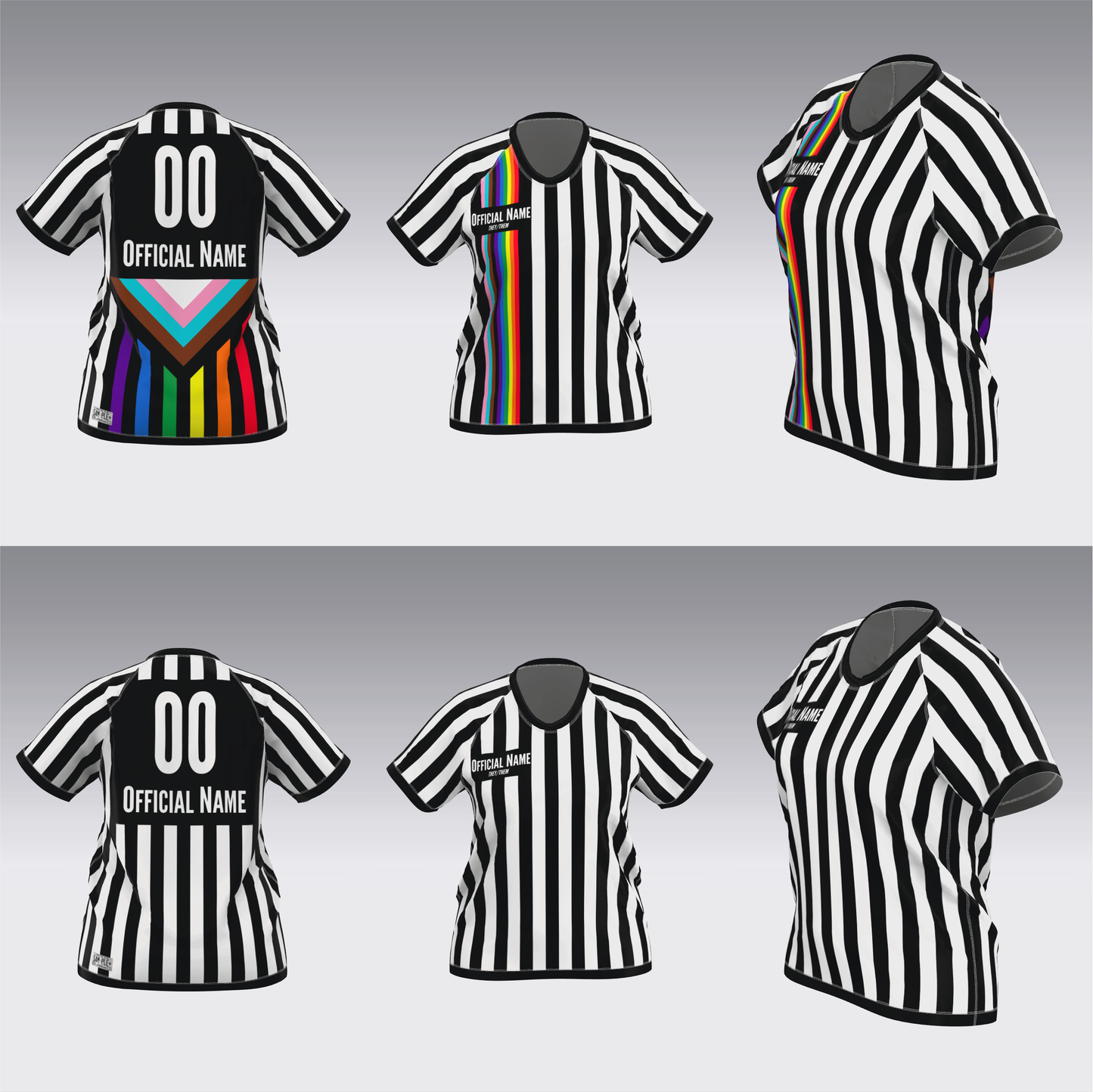 PRIDE SKATING AND NON-SKATING OFFICIALS JERSEYS