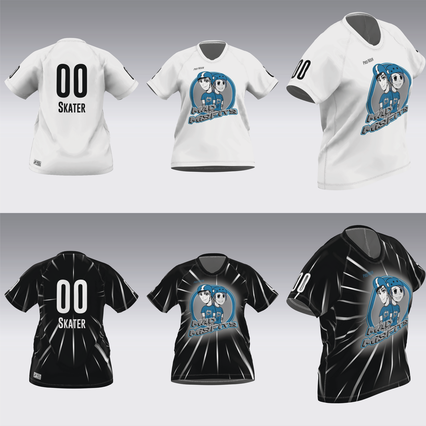 MONADNOCK MAD MISFITS SCRIMMAGE JERSEYS