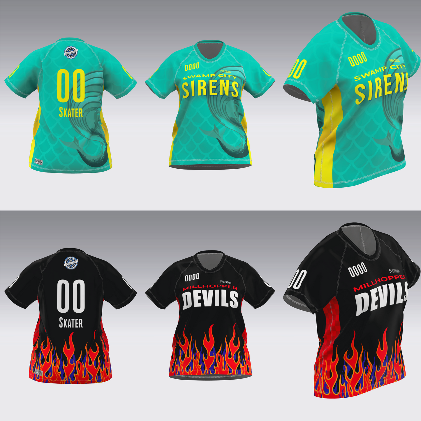 GAINESVILLE SIRENS-DEVILS JERSEYS