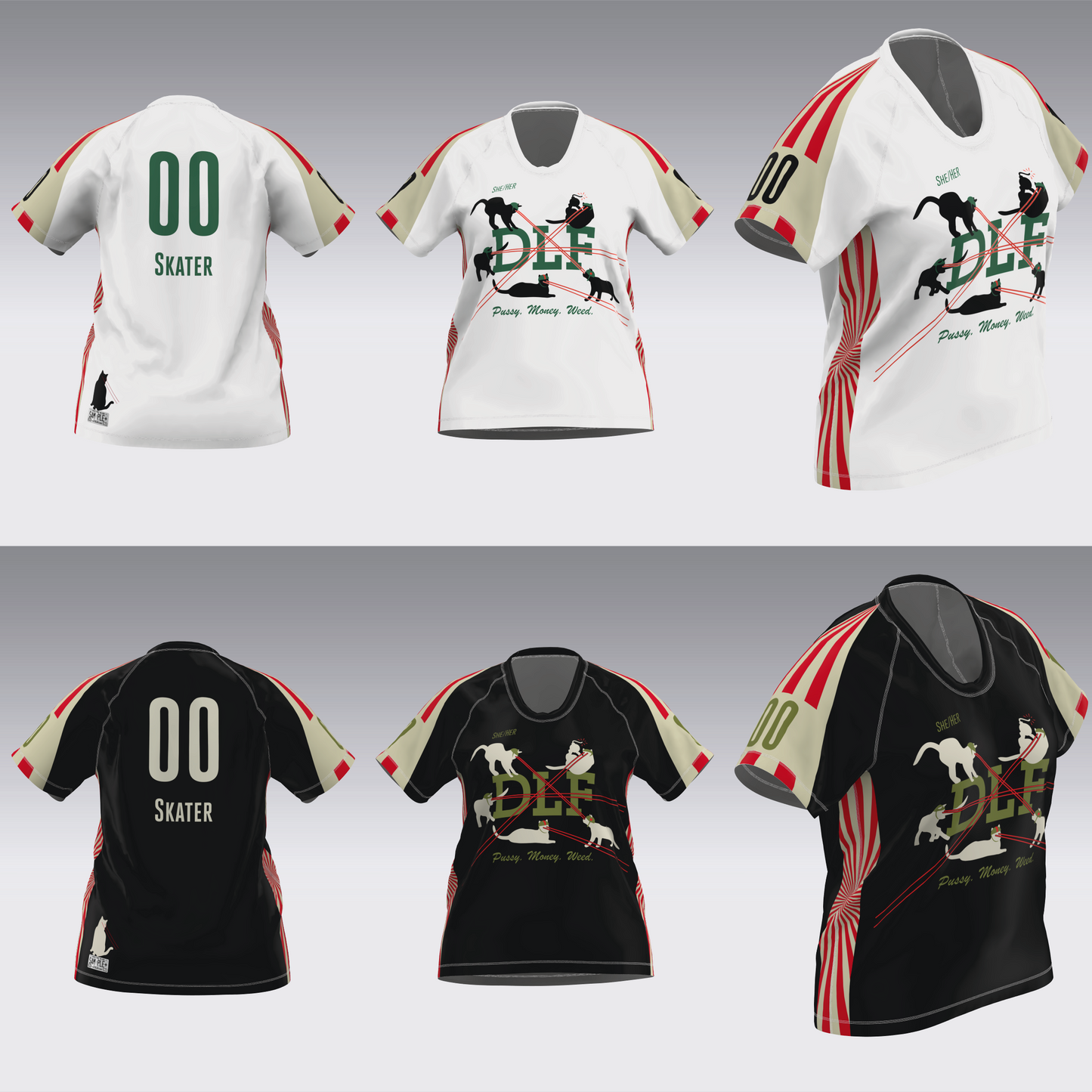 DERBY LIBERATION FRONT WHITE AND BLACK JERSEYS