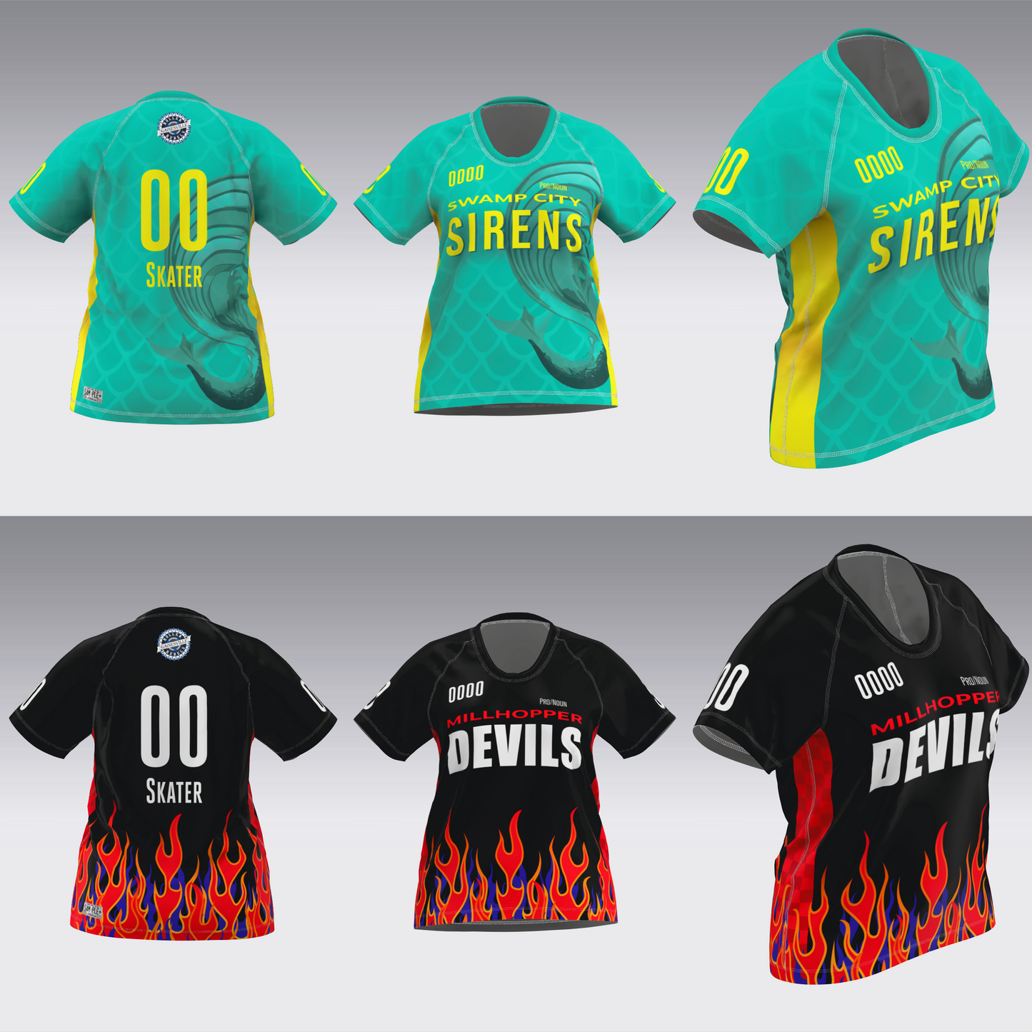 GAINESVILLE SIRENS-DEVILS JERSEYS