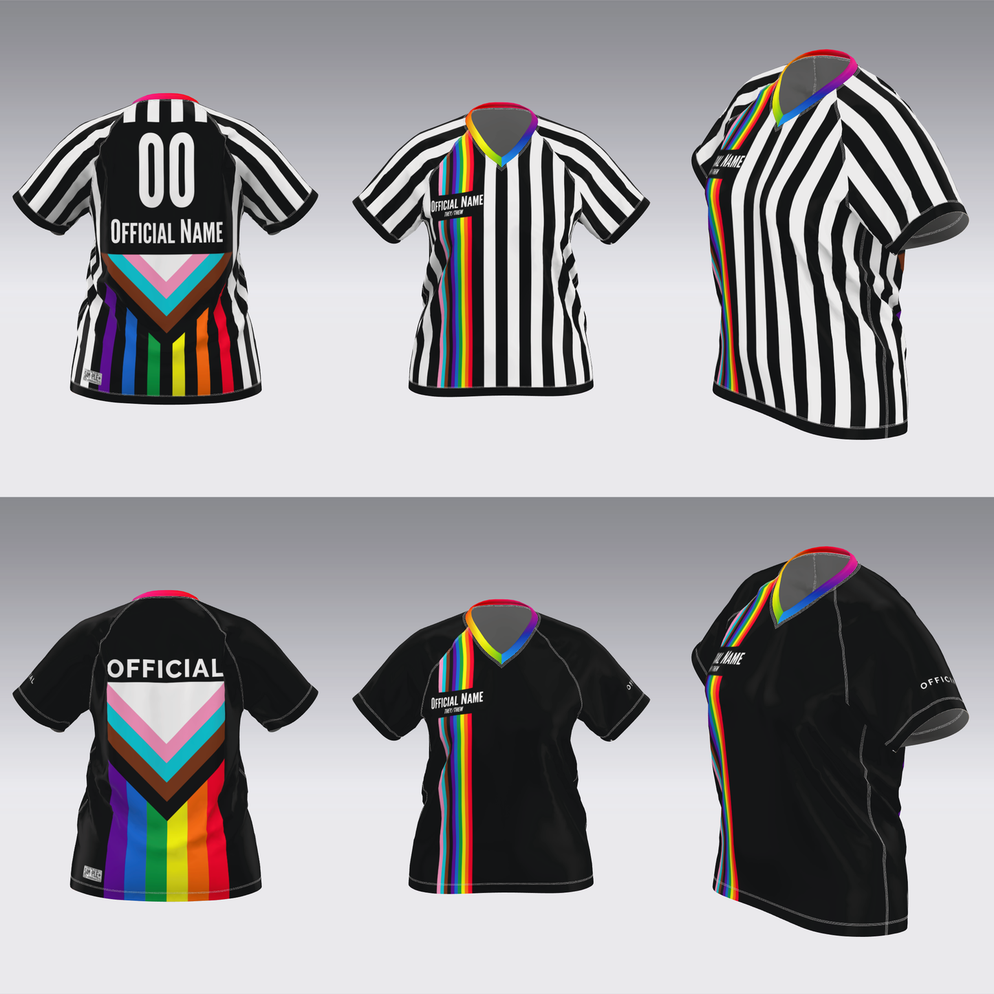 PRIDE SKATING AND NON-SKATING OFFICIALS JERSEYS