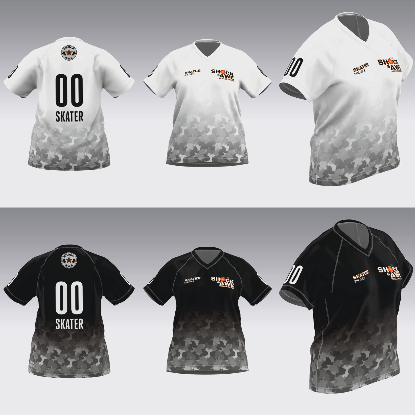 SHOCK AND AWE TRAVEL JERSEYS