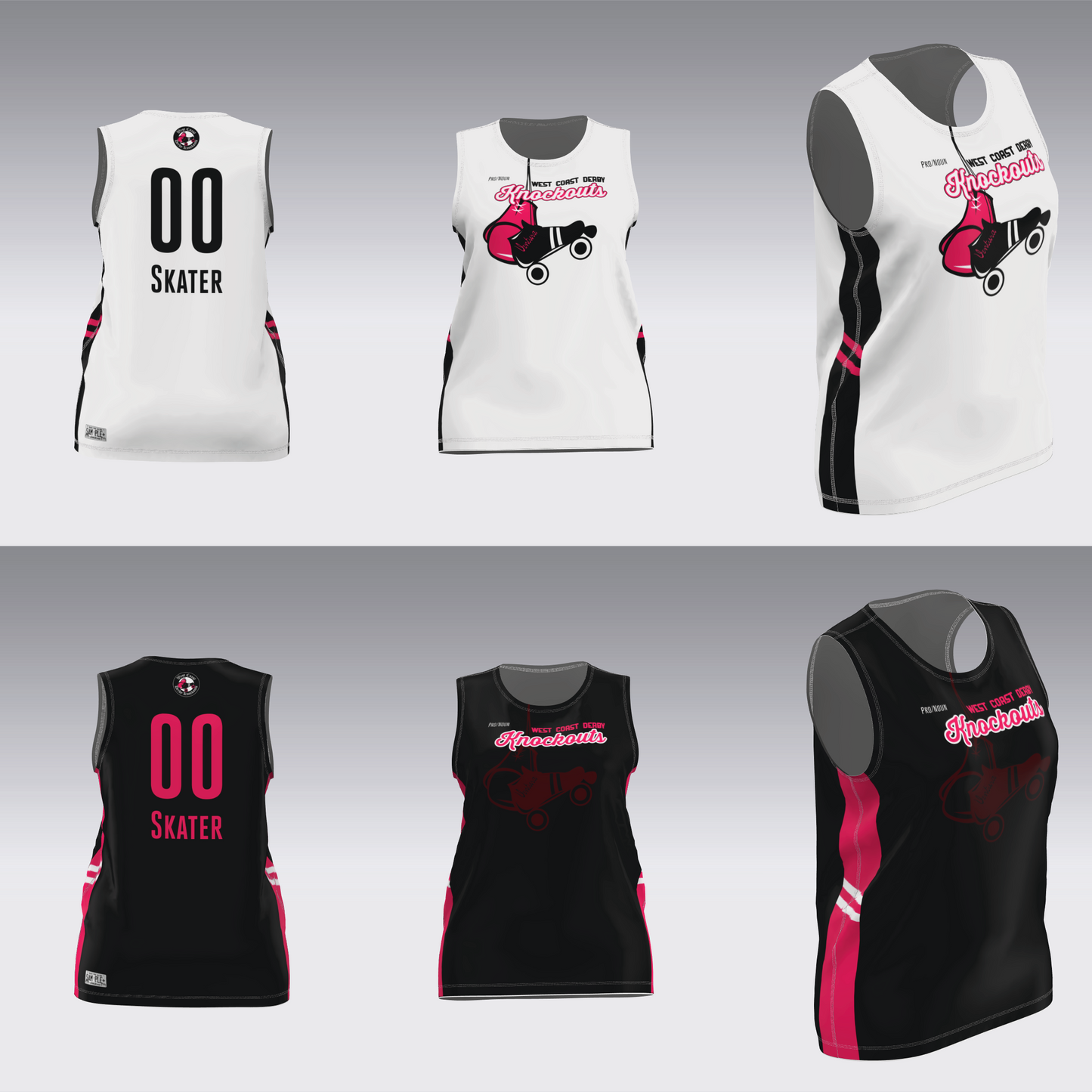 WEST COAST KNOCKOUTS BLACK AND WHITE