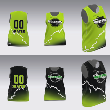 WARRIN' WRECKING DOLLS TRAVEL JERSEYS
