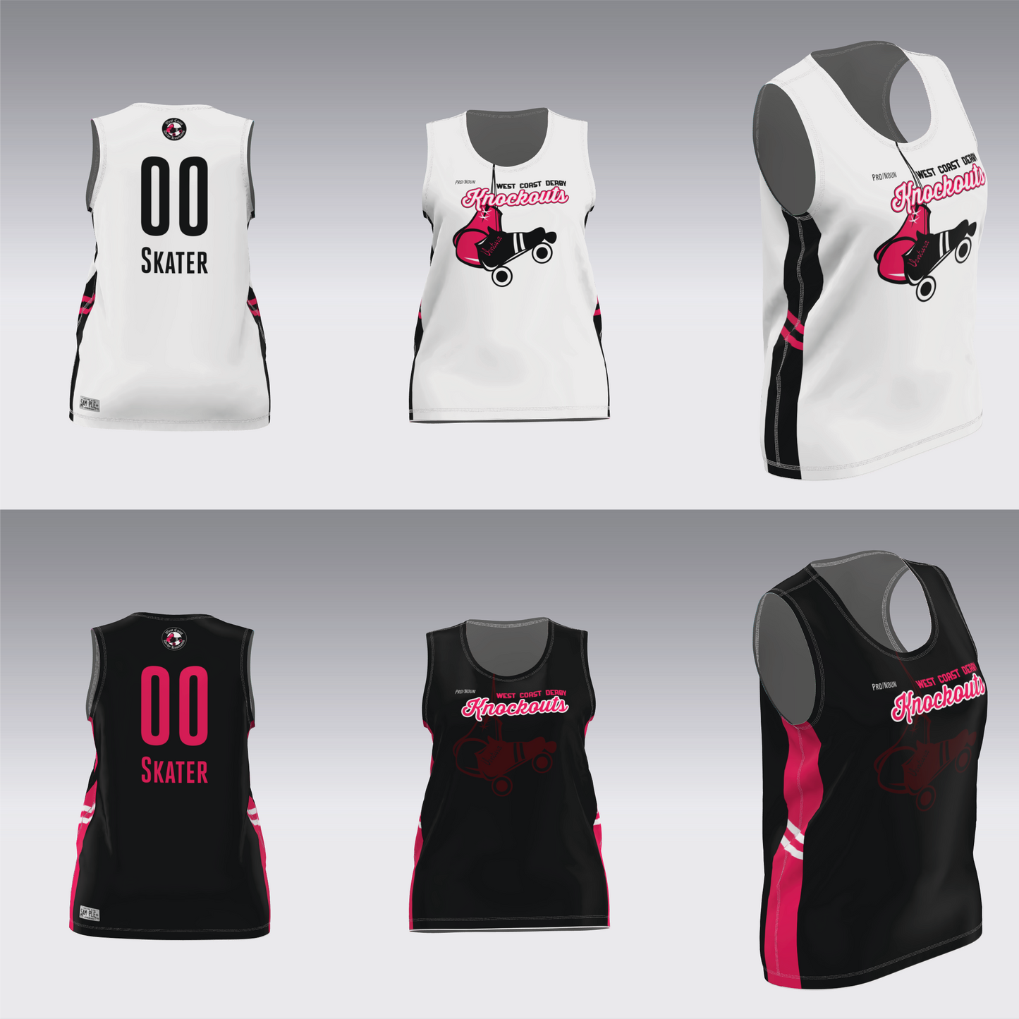 WEST COAST KNOCKOUTS BLACK AND WHITE