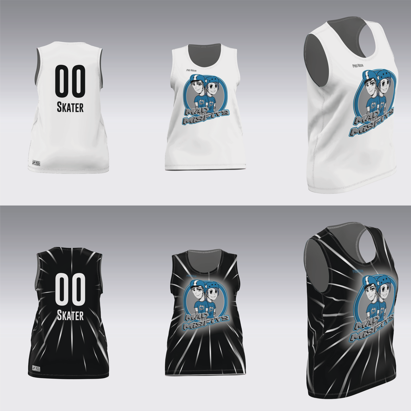 MONADNOCK MAD MISFITS SCRIMMAGE JERSEYS