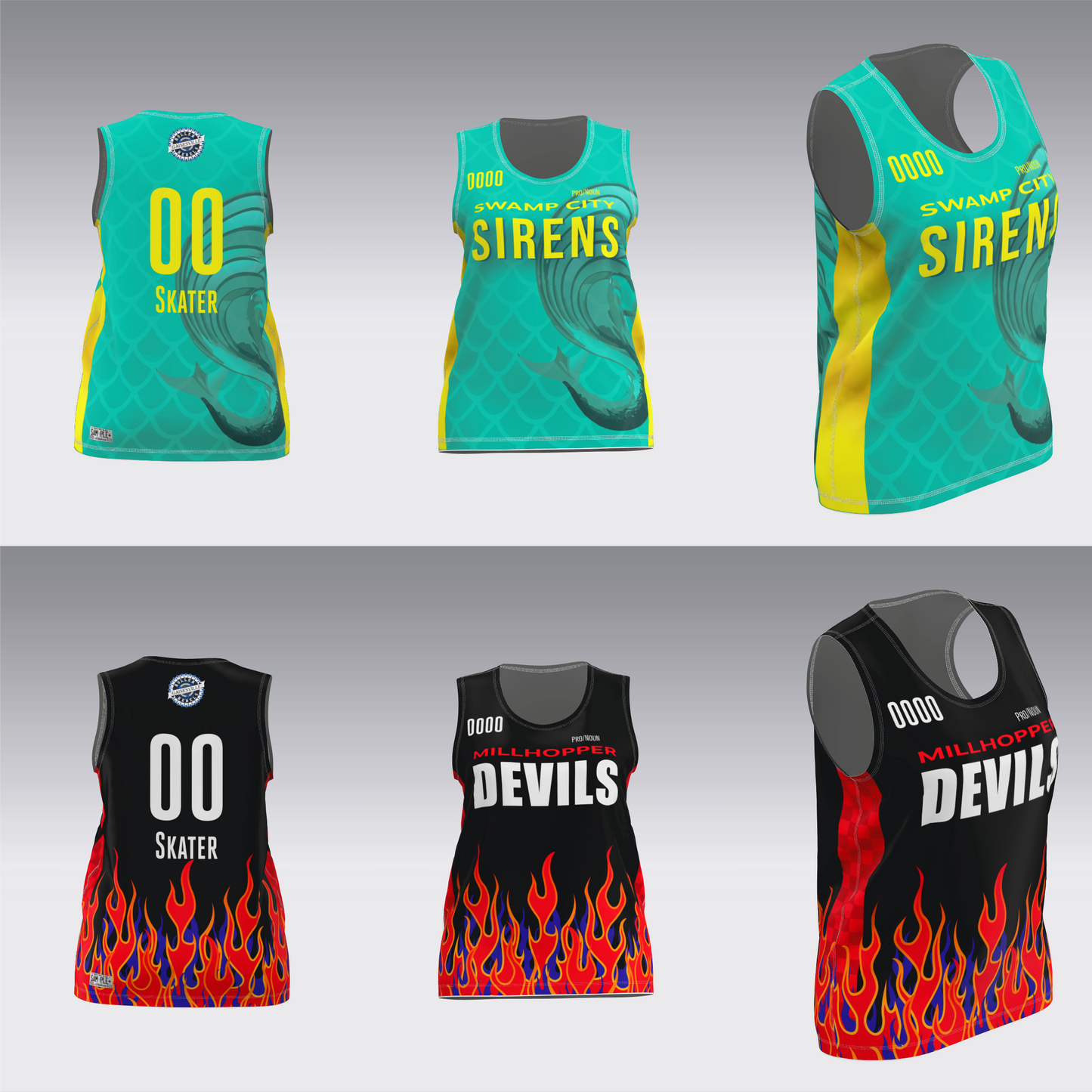 GAINESVILLE SIRENS-DEVILS JERSEYS