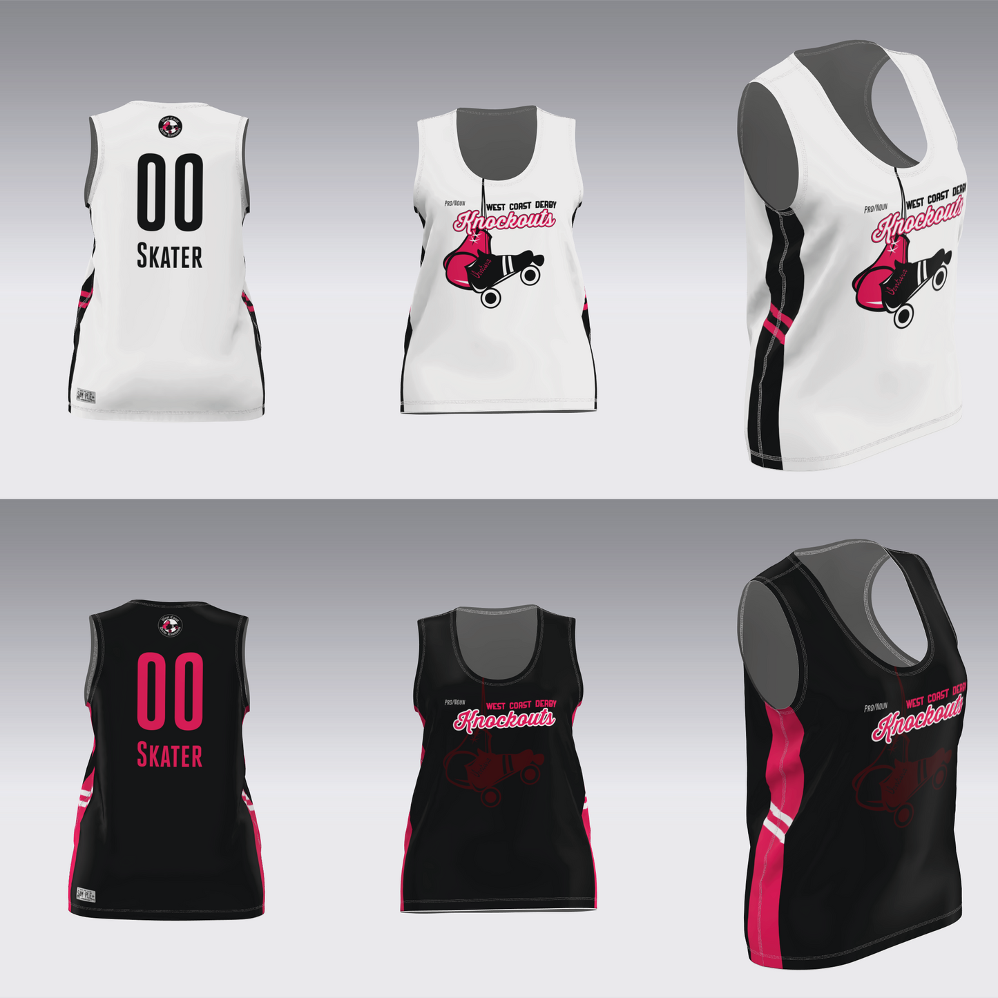 WEST COAST KNOCKOUTS BLACK AND WHITE