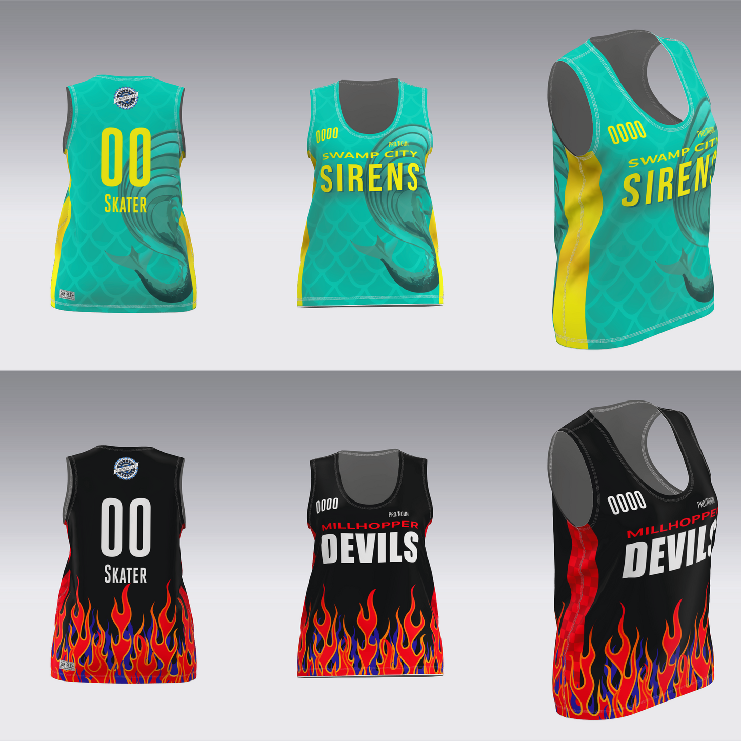GAINESVILLE SIRENS-DEVILS JERSEYS