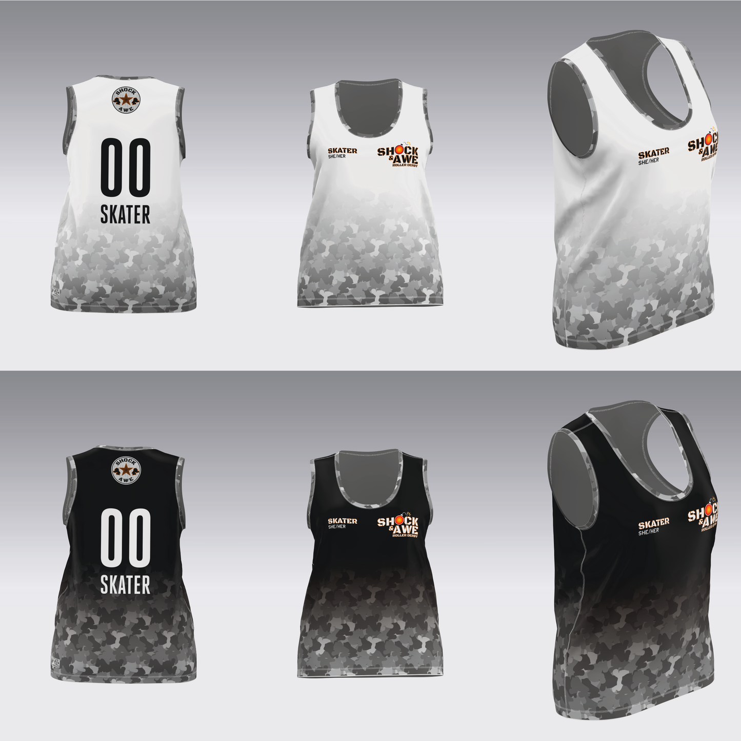 SHOCK AND AWE TRAVEL JERSEYS