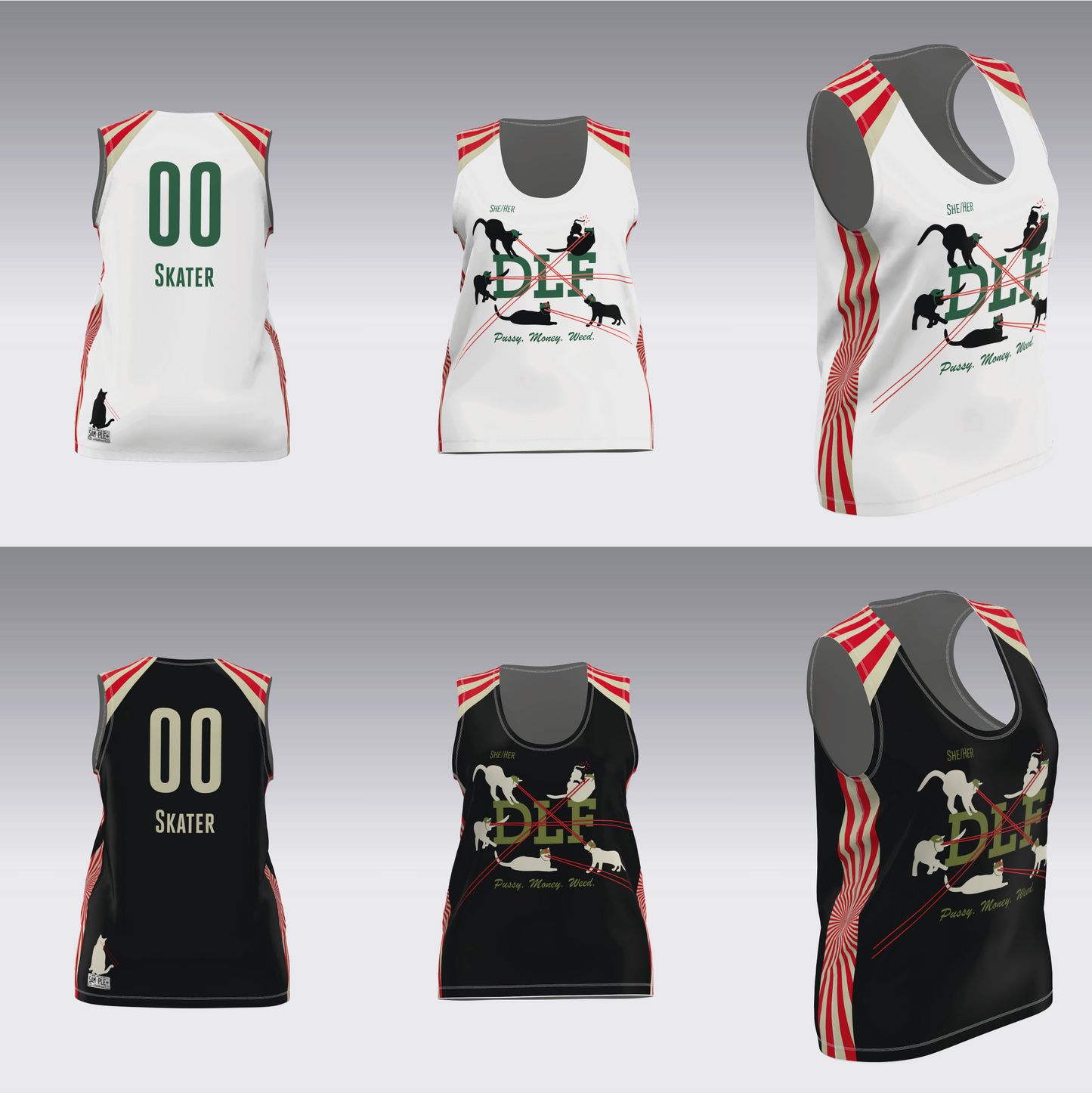 DERBY LIBERATION FRONT WHITE AND BLACK JERSEYS