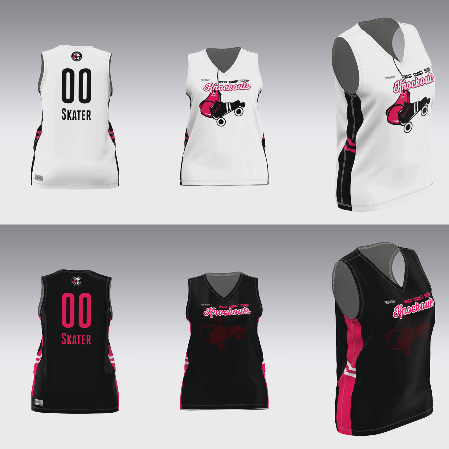 WEST COAST KNOCKOUTS BLACK AND WHITE