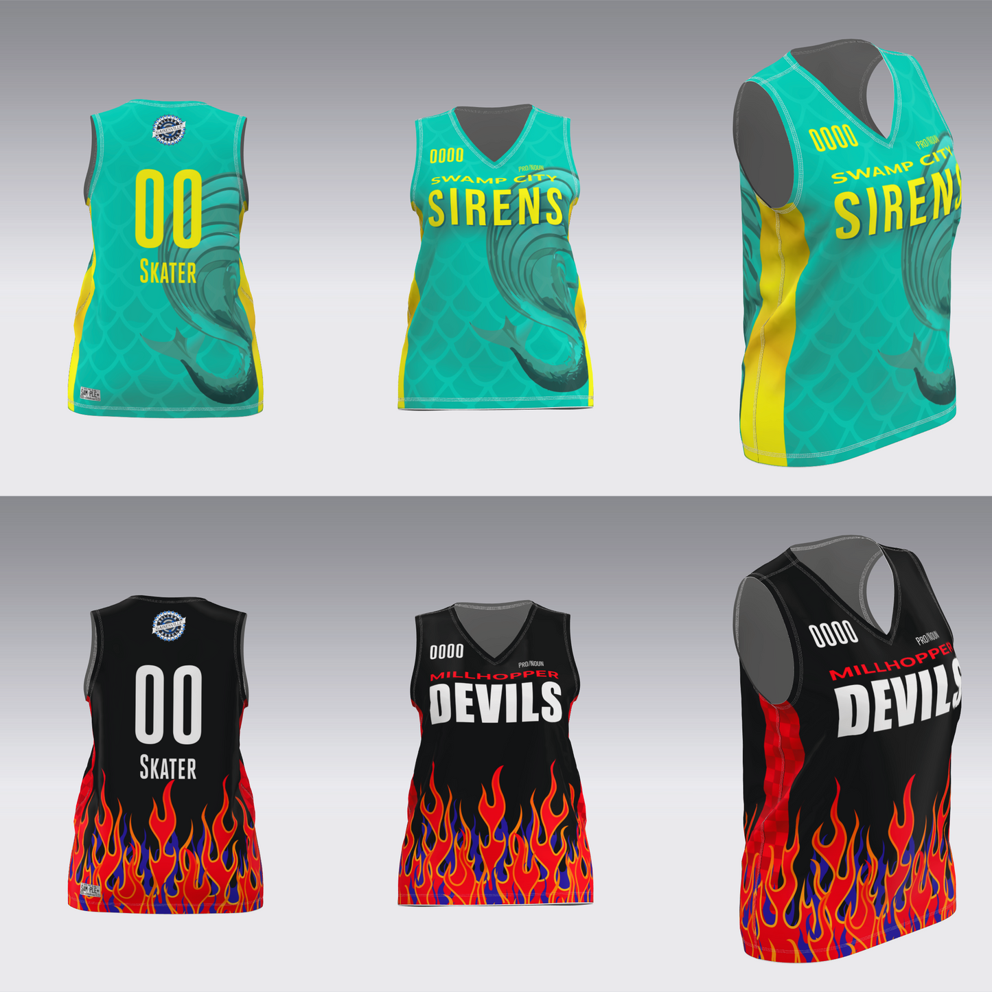 GAINESVILLE SIRENS-DEVILS JERSEYS